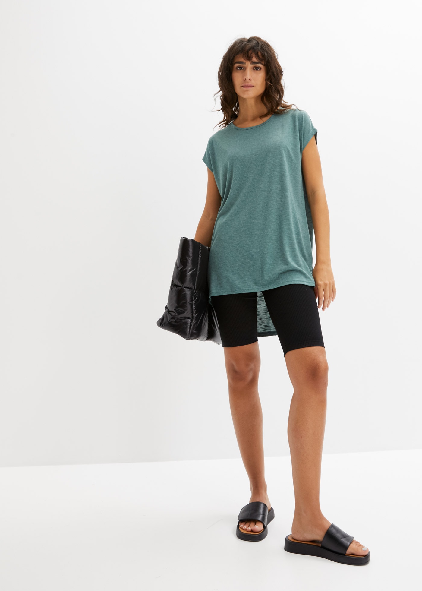 bonprix Longshirt »Longshirt aus Viskose-Mischung« Longshirt aus Viskose-Mischung