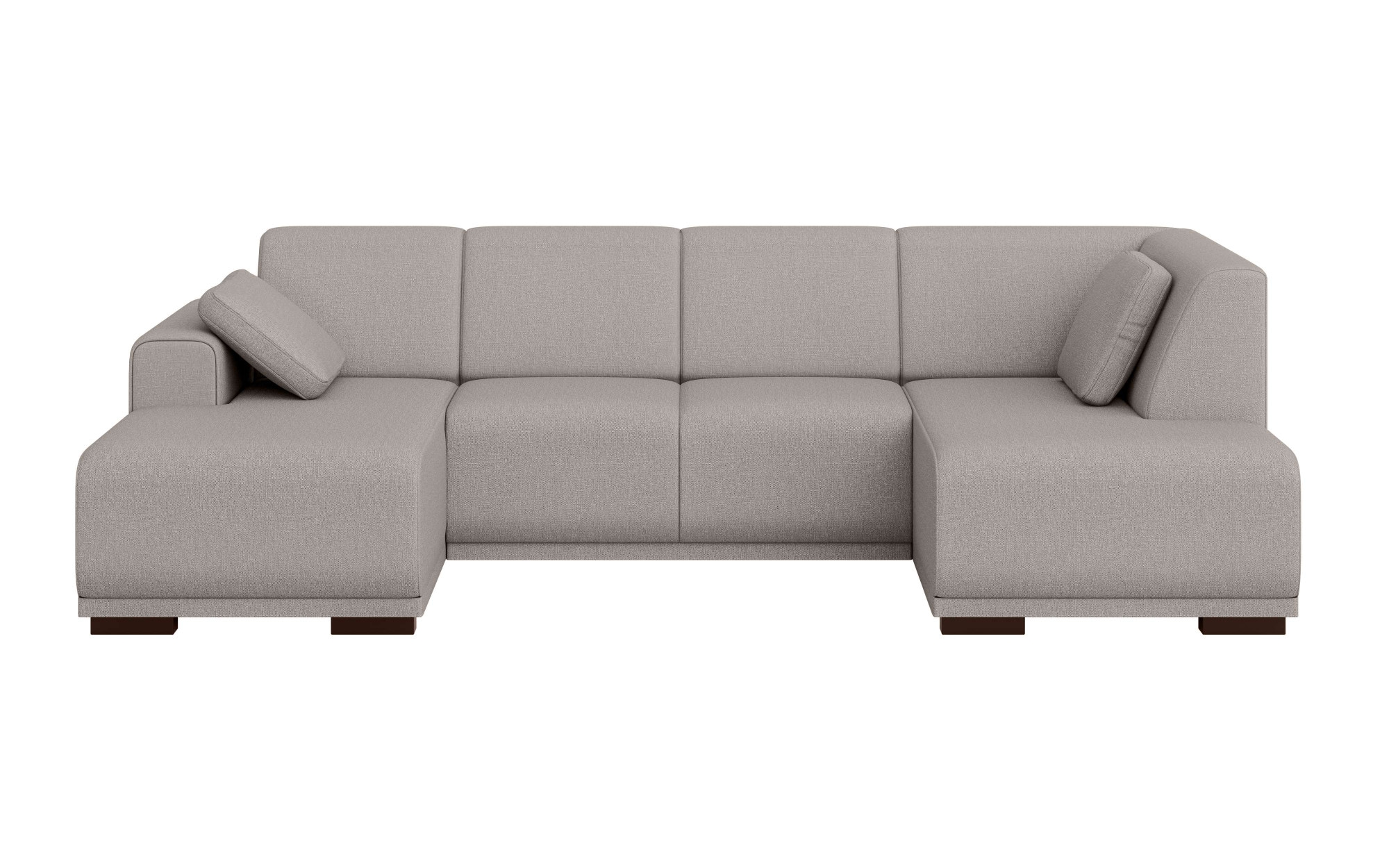 Home affaire Wohnlandschaft »BORNHOLM U-Form mit Recamiere rechts/links, B/T/H: 300/162/85 cm«, U-Form mit Wellenunterfederung, Recamiere rechts oder links bestellbar