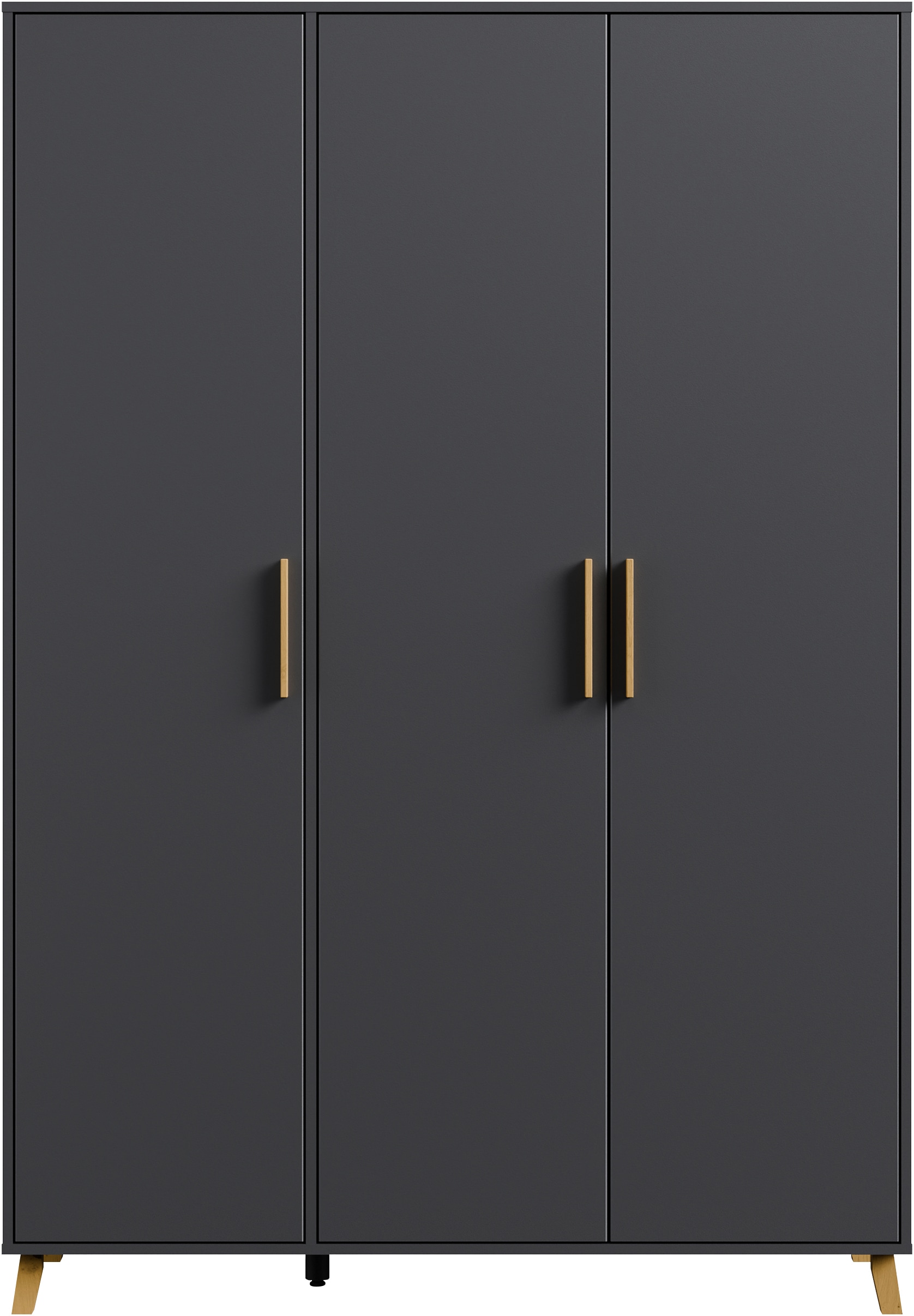 rauch Drehtürenschrank »Kleiderschrank Schrank Garderobe Wäscheschrank SHINJO«, (in 3 verschiedenen Ausstattungen BASIC/CLASSIC/PREMIUM), Griffe und Füße aus Massivholz, viel Stauraum MADE IN GERMANY