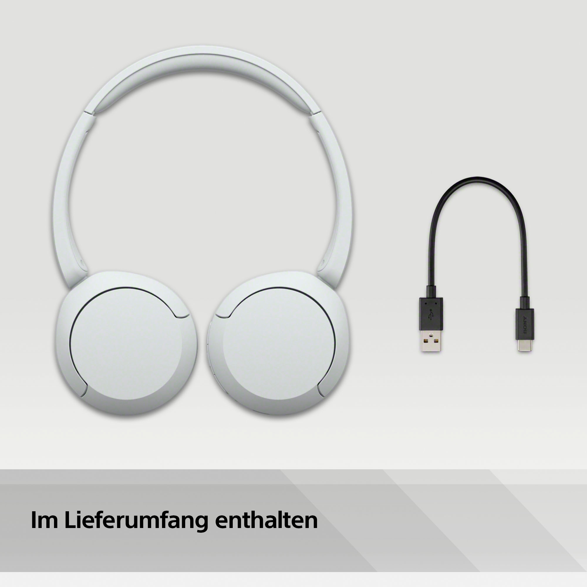 Sony On-Ear-Kopfhörer »WHCH520«, Bluetooth, Freisprechfunktion-Rauschunterdrückung, 50 Std. Akkulaufzeit