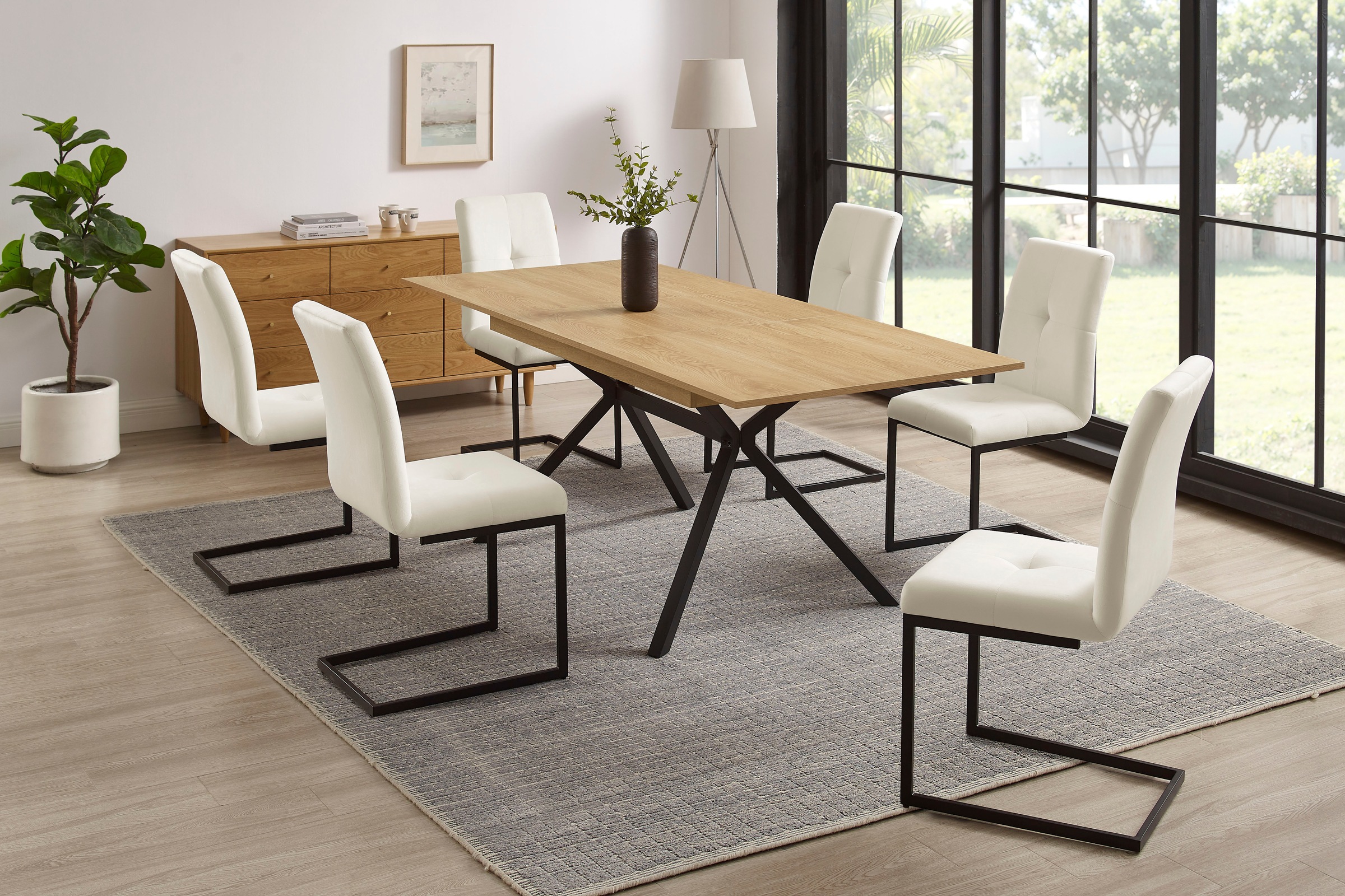 INOSIGN Esszimmerstuhl »Vendy« (Set) 2 Stk.mit verstellbaren Füßen und robustem, pulverbeschichtetem Gestell.