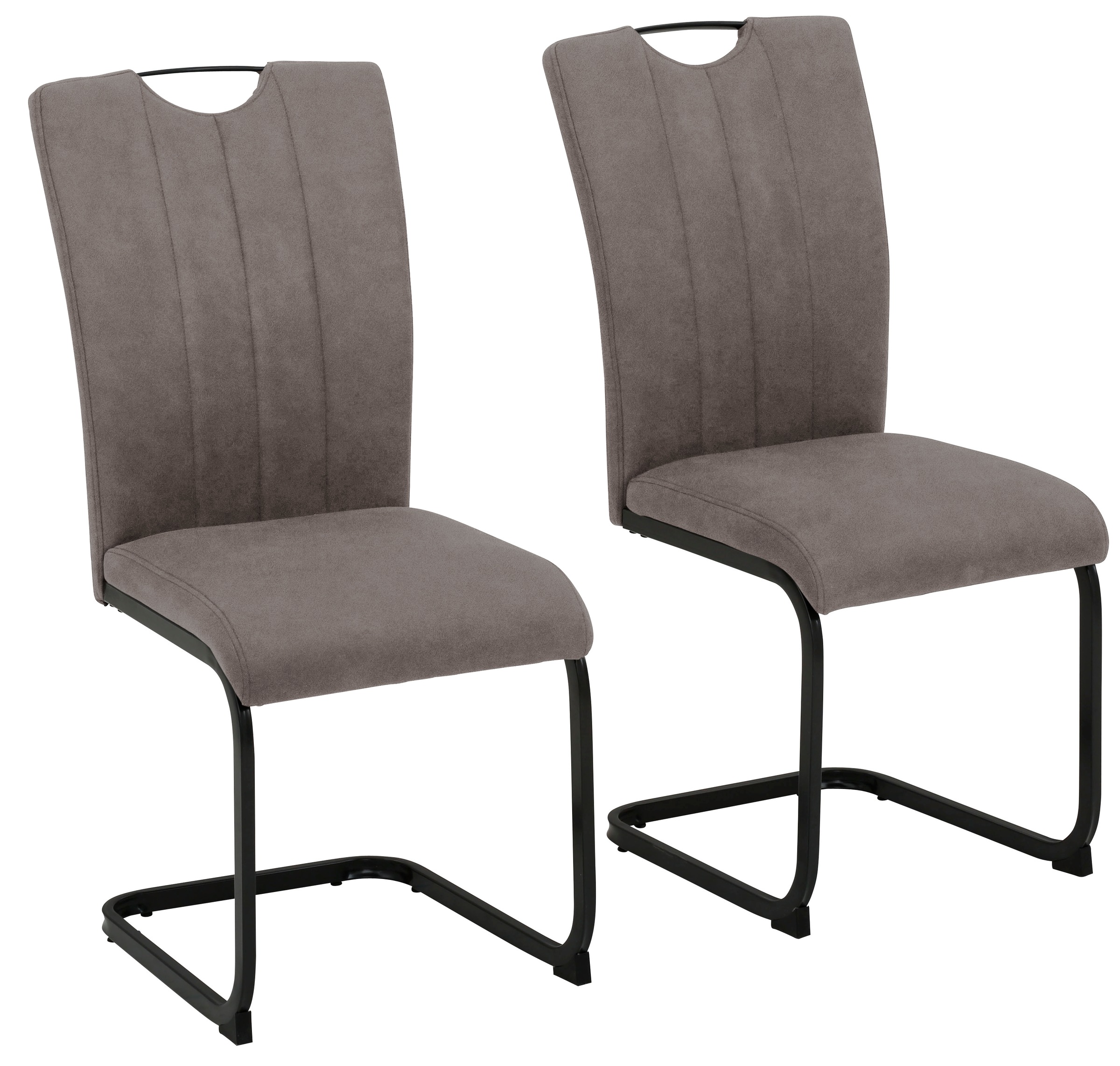 Home affaire Freischwinger »Napoli«, (Set), 2 St., Luxus-Microfaser Vintage günstig online kaufen
