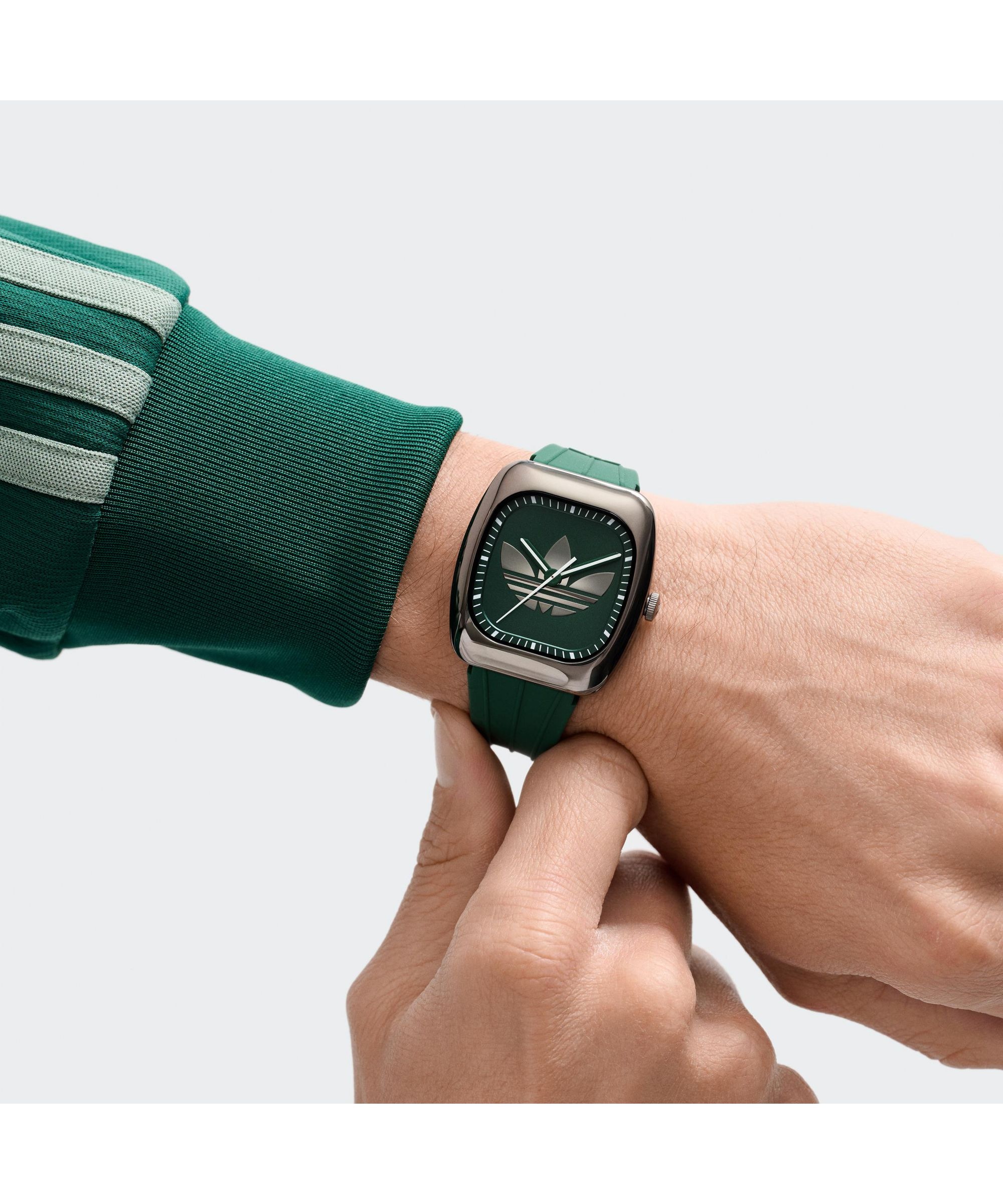 adidas Originals Quarzuhr »Retro Wave One« Armbanduhr, Damenuhr, Herrenuhr, Silikonarmband, analog