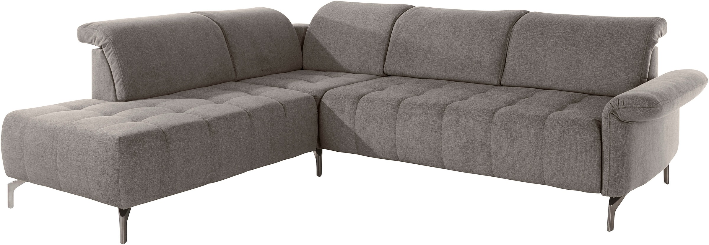 INOSIGN Ecksofa »Fresh L-Form«, Federkern, wahlweise Kopfteilverstellung und motorischer Vorziehsitz