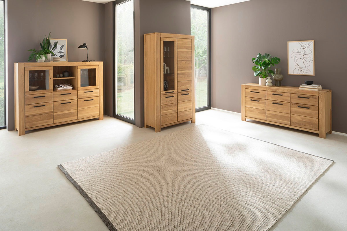 MCA living Highboard »Silias Highboard«, (1 St.), Schubkastenführung gedämpft
