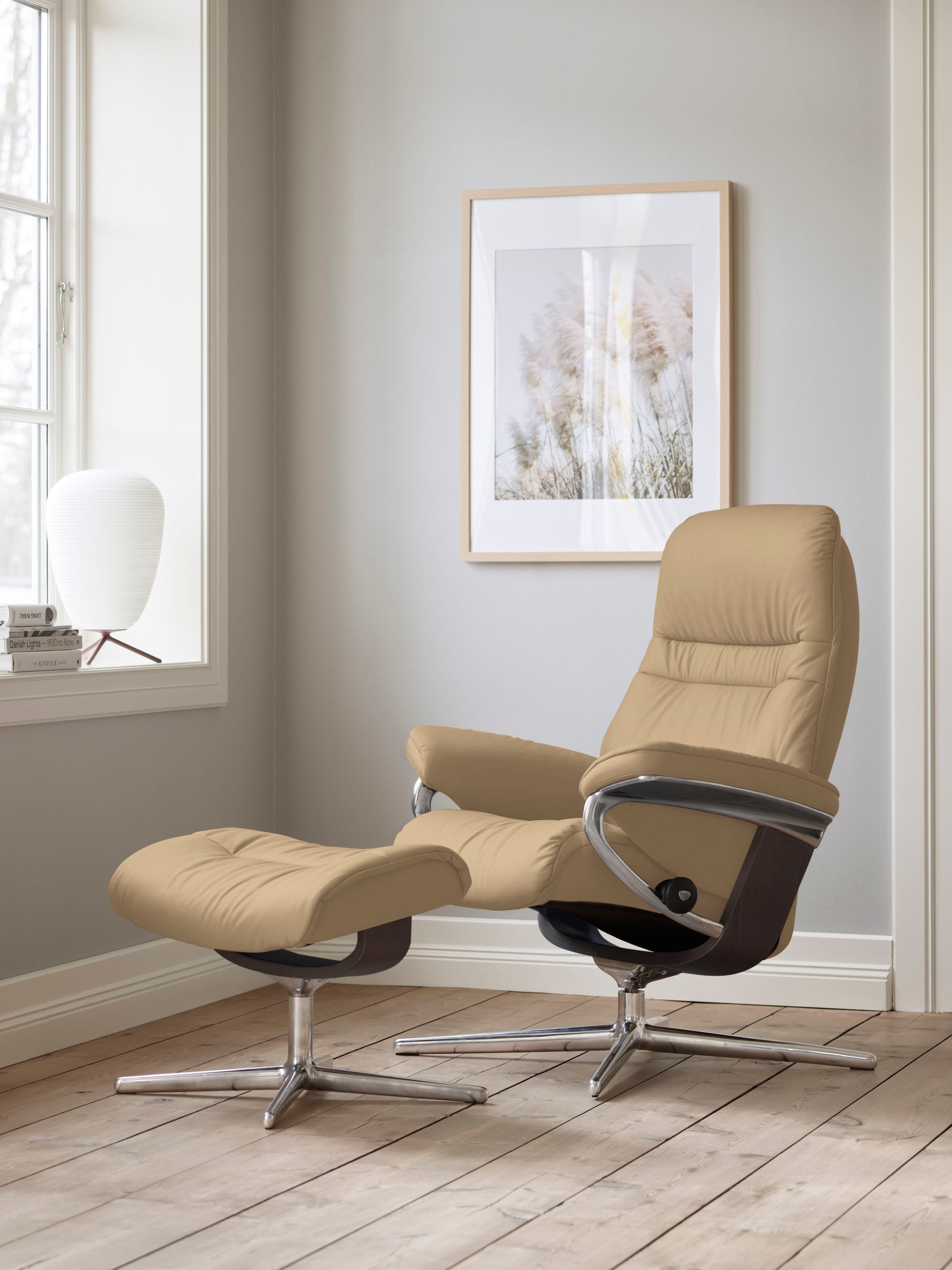 Stressless® Relaxsessel »Sunrise«, mit Cross Base, Größe S, M & L, Holzakze günstig online kaufen