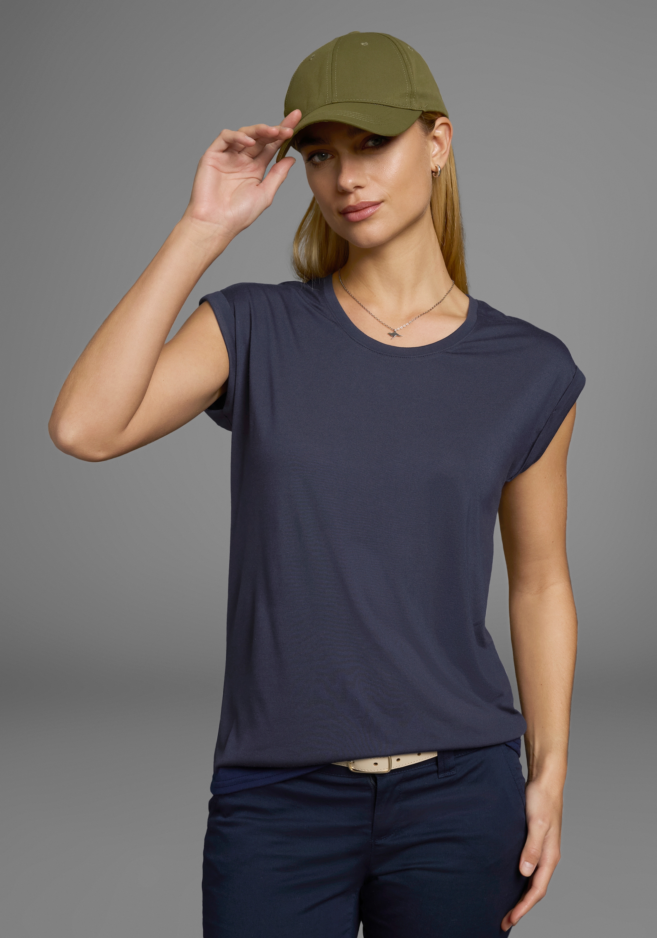 Ocean Sportswear T-Shirt Packung, 2er-Pack, 2 Stk. tlg. Kurzarm mit Aufschlag,  lässiger Schnitt,  mit Logodruck