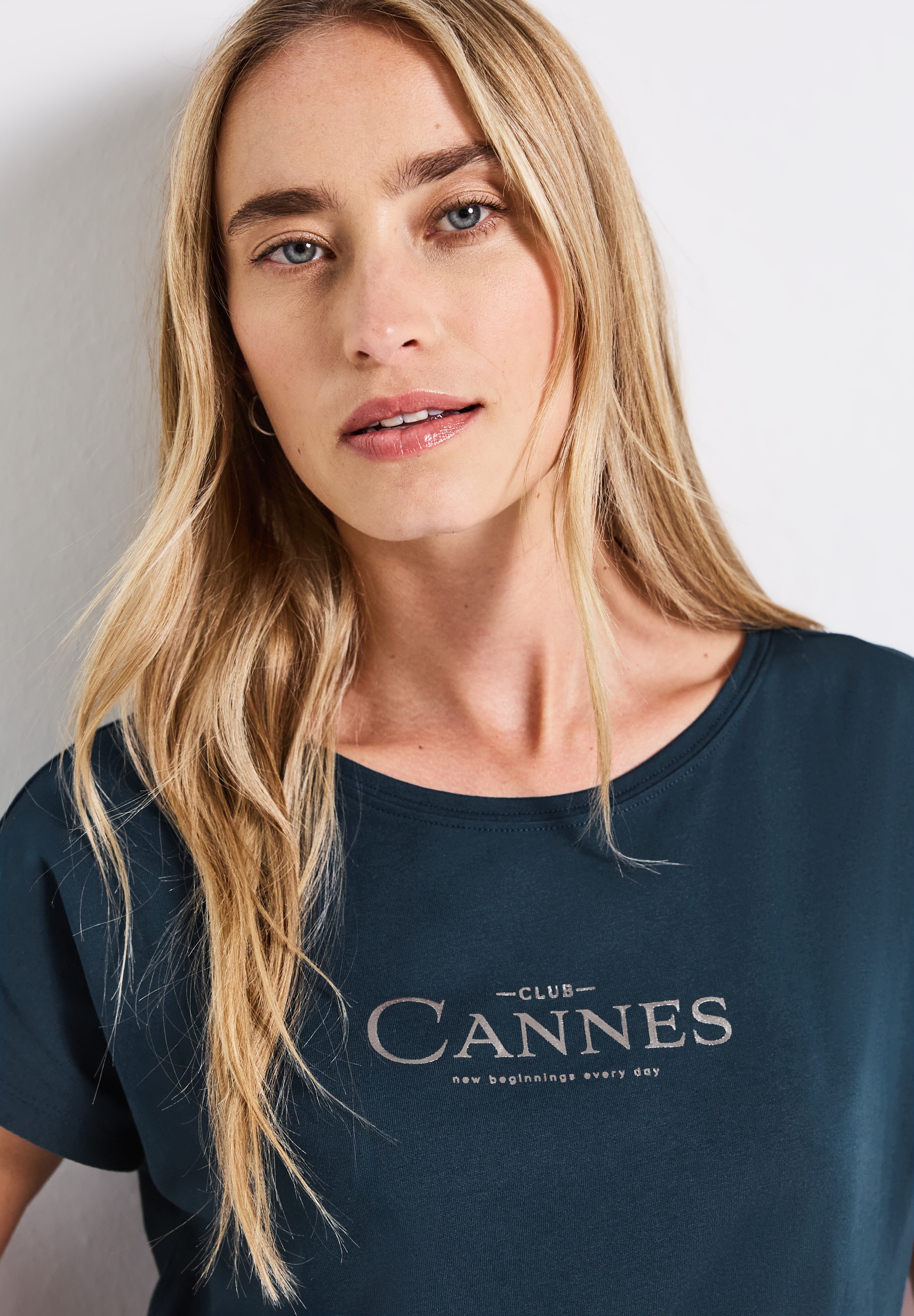 STREET ONE Shirttop, mit Folien-Wording