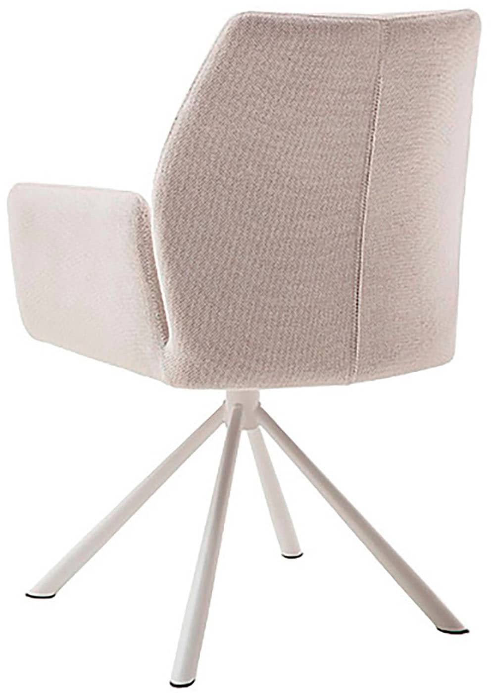 MCA furniture 4-Fußstuhl »BEVERLY«, (Set), 2 St., Chenilleoptik, Esszimmerstuhl,Chenilleoptik,360°drehbar,Sitzhöhe 49cm,belastbar 120kg