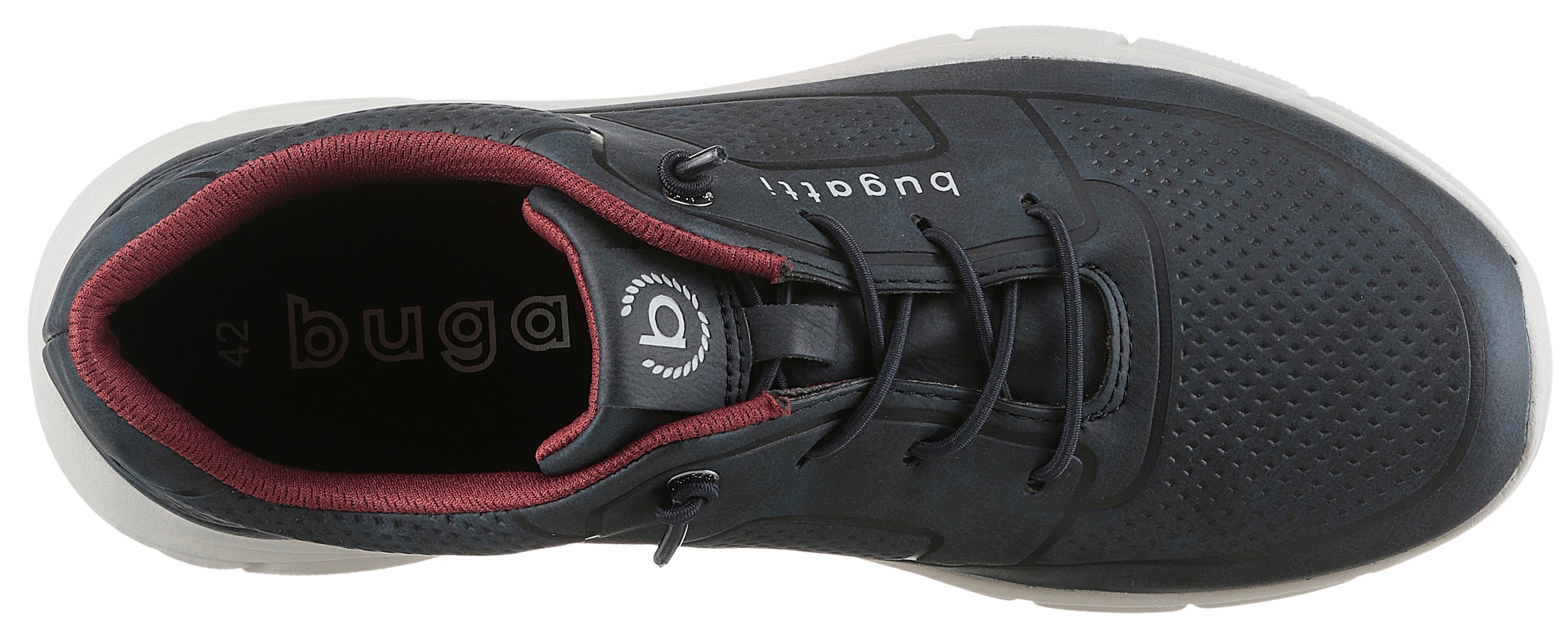 bugatti Slip-On Sneaker  Sneaker, Schlupfschuh, Freizeitschuh mit Logoverzierung