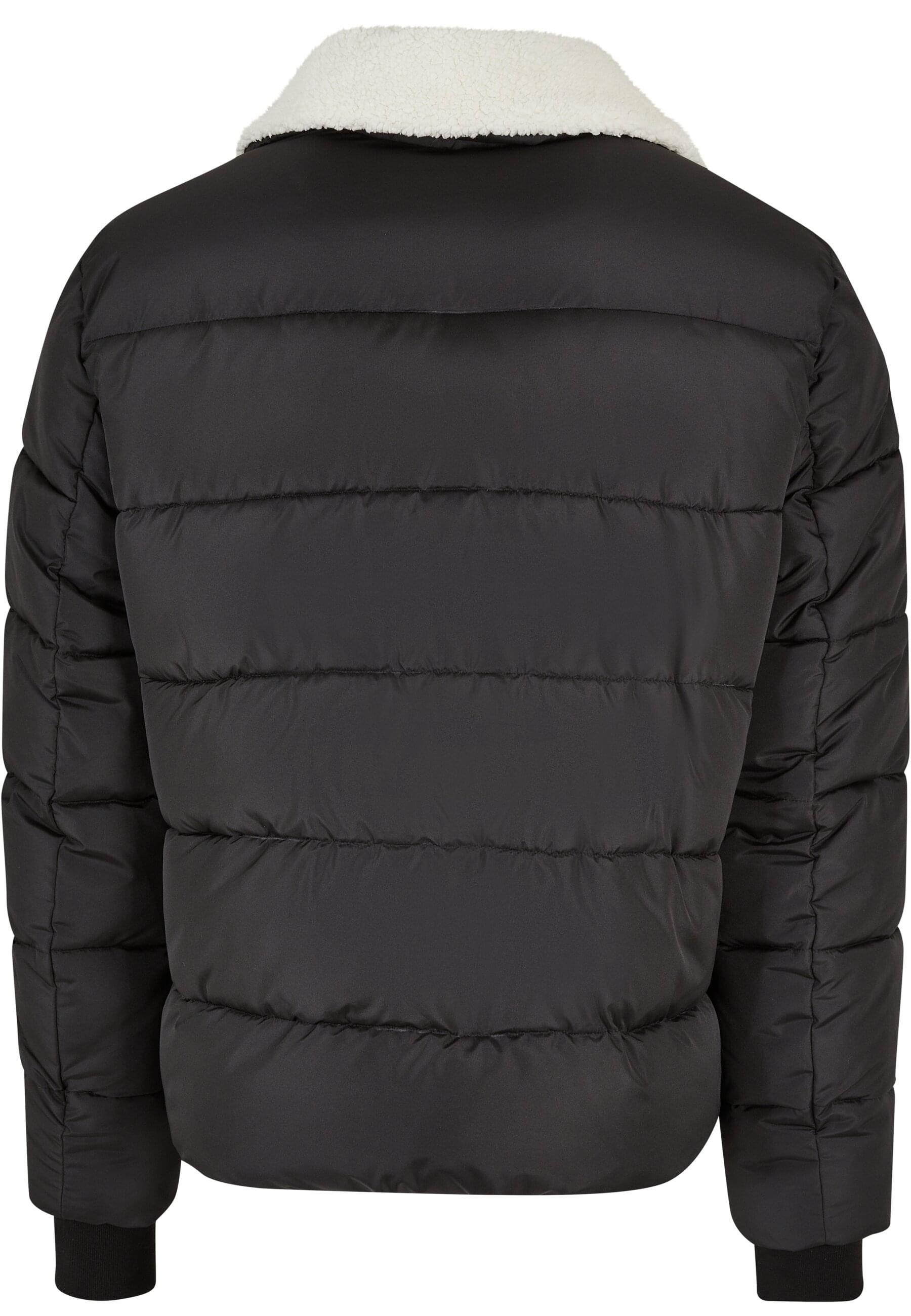 URBAN CLASSICS Winterjacke »Urban Classics Herren Sherpa Collar Padded Shirt Jacket« 1 Stk. tlg. ohne Kapuze