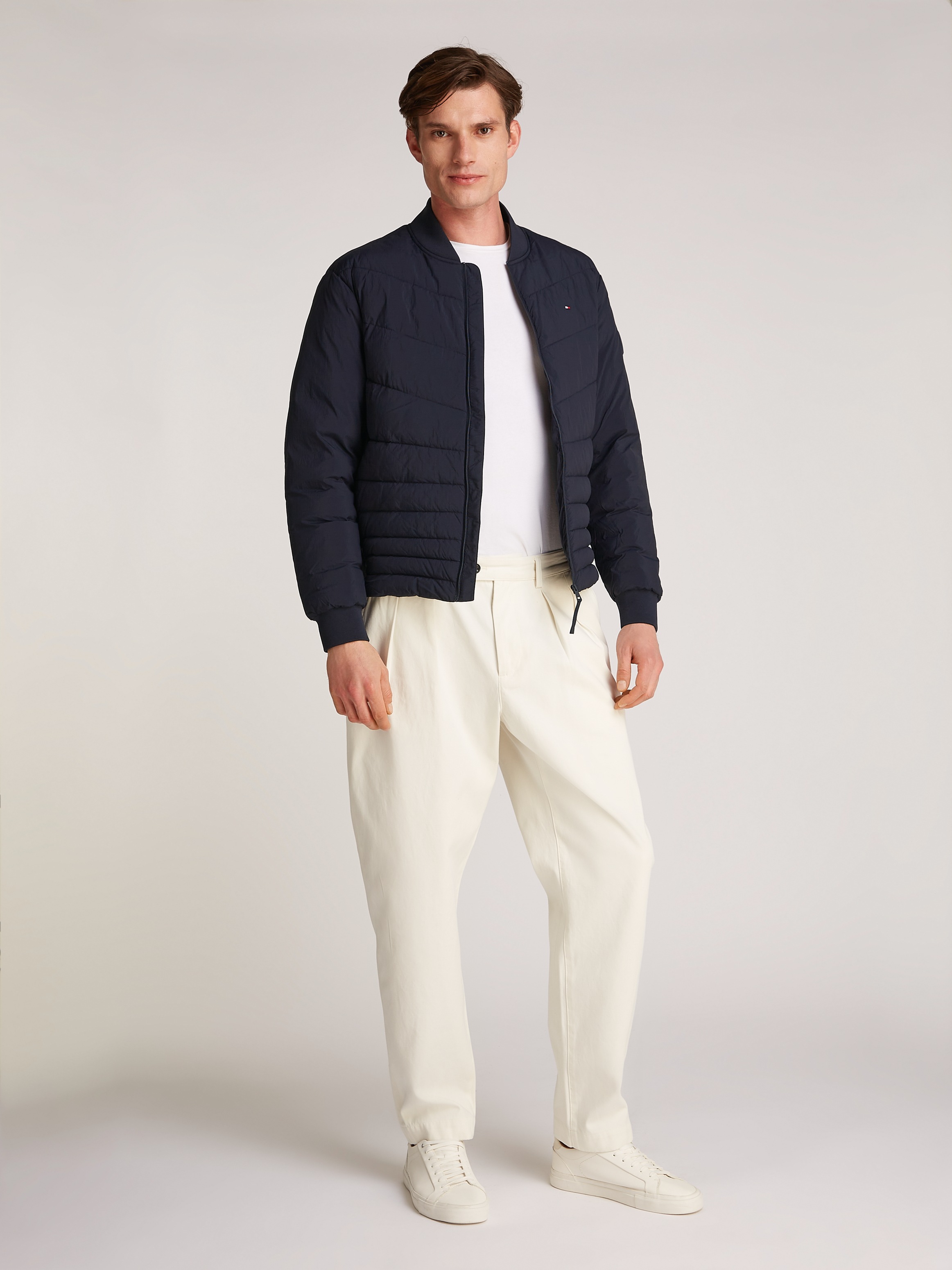 Tommy Hilfiger Bomberjacke »MIX QUILT BOMBER«, mit Steppung