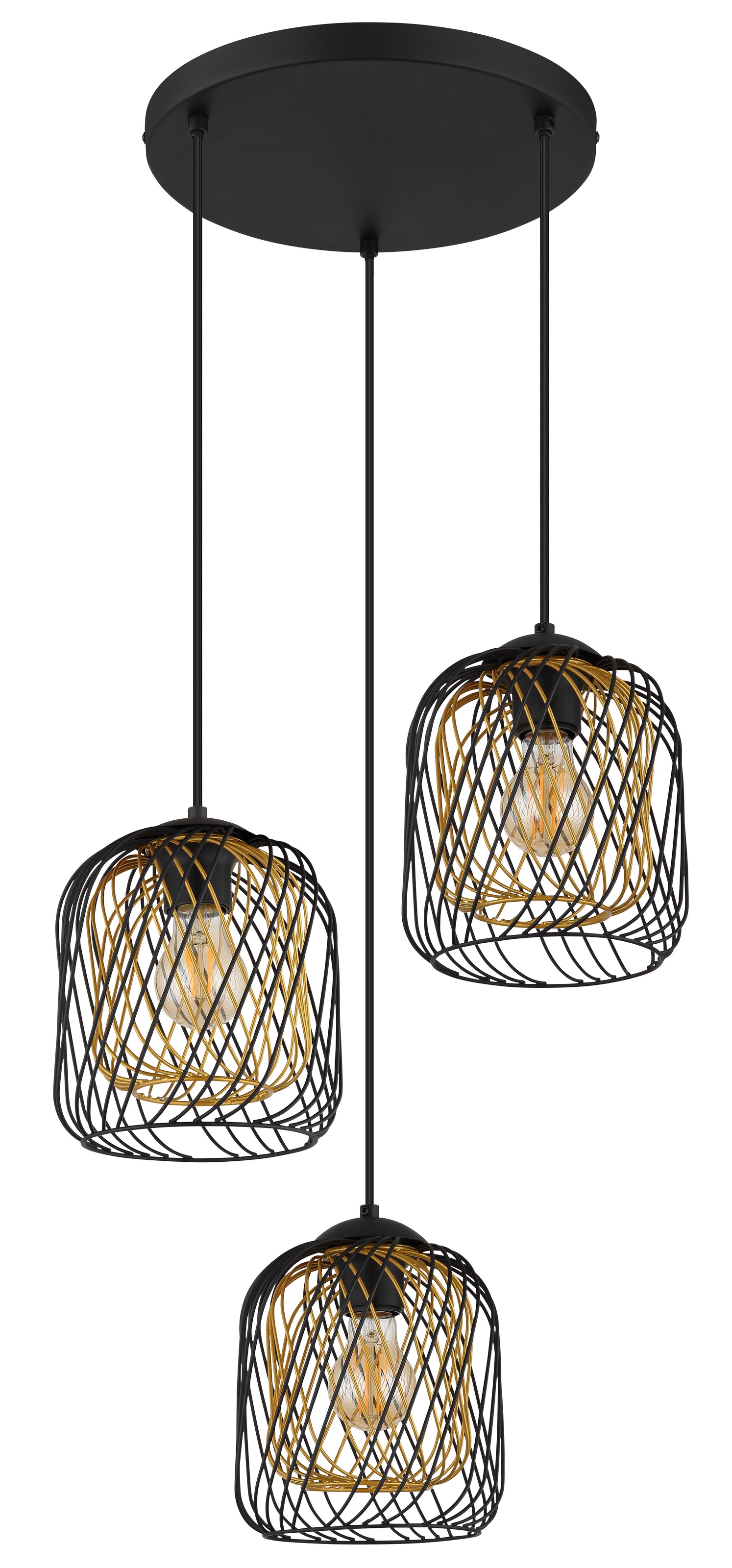 GLOBO LIGHTING Hängeleuchte »DICHTI«, Leuchtmittel E27 | ohne Leuchtmittel, Hängelampe/Pendelleuchte/Esszimmer/Wohnzimmer/Esstisch