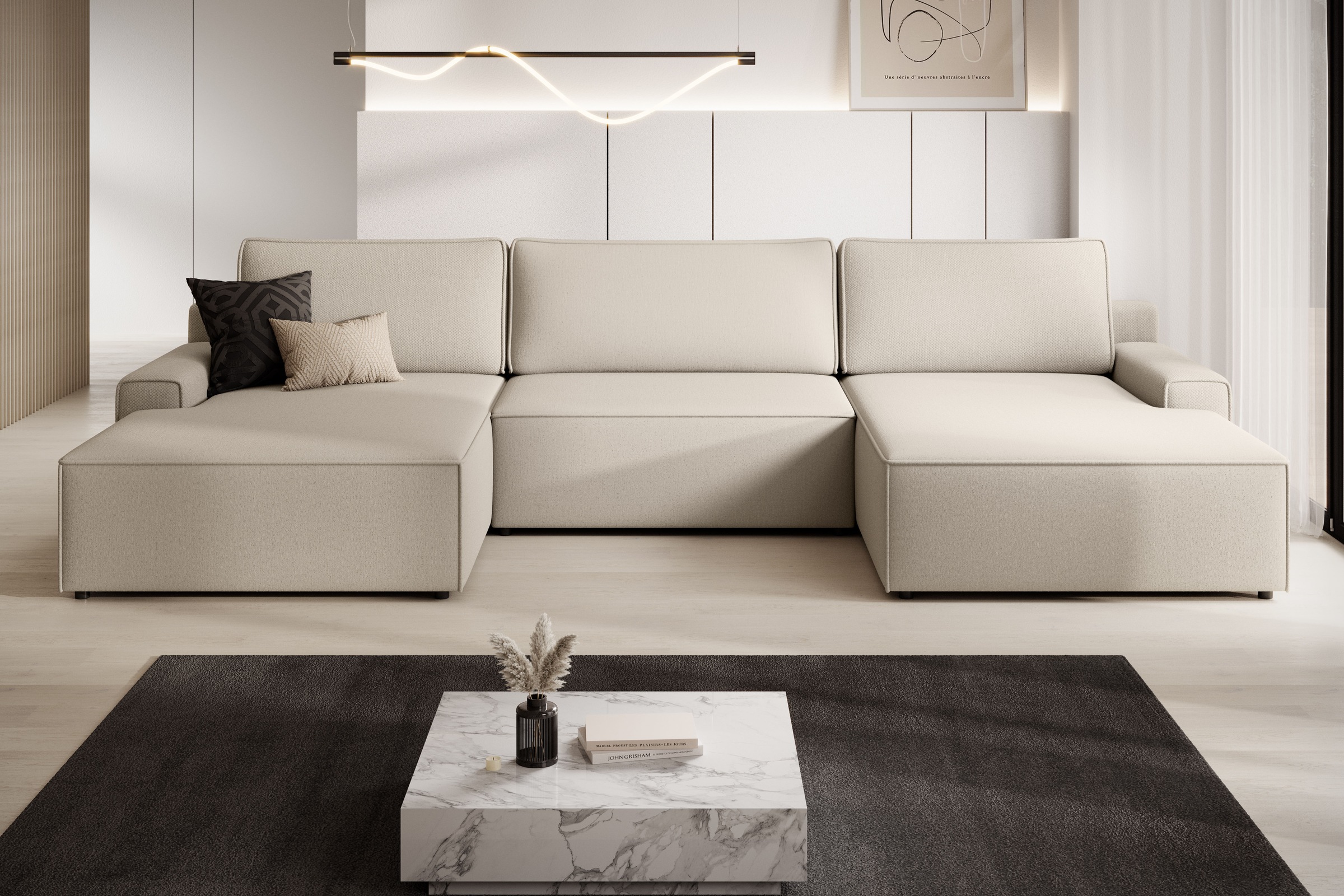 TRENDMANUFAKTUR Wohnlandschaft »Challenge, Schlafsofa mit Bettkasten, Couch günstig online kaufen