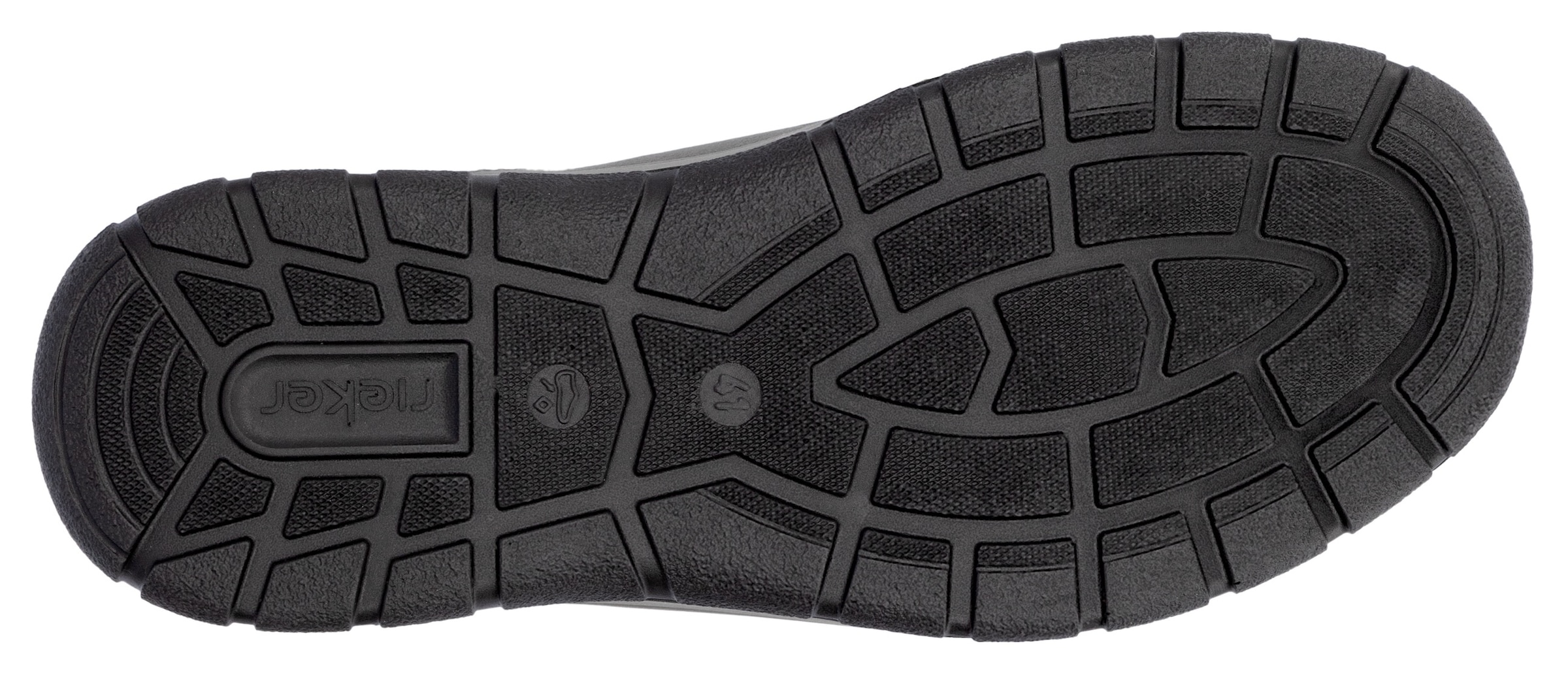 Rieker Sneaker, Freizeitschuh, Halbschuh, Schnürschuh mit gepolstertem Schaftrand