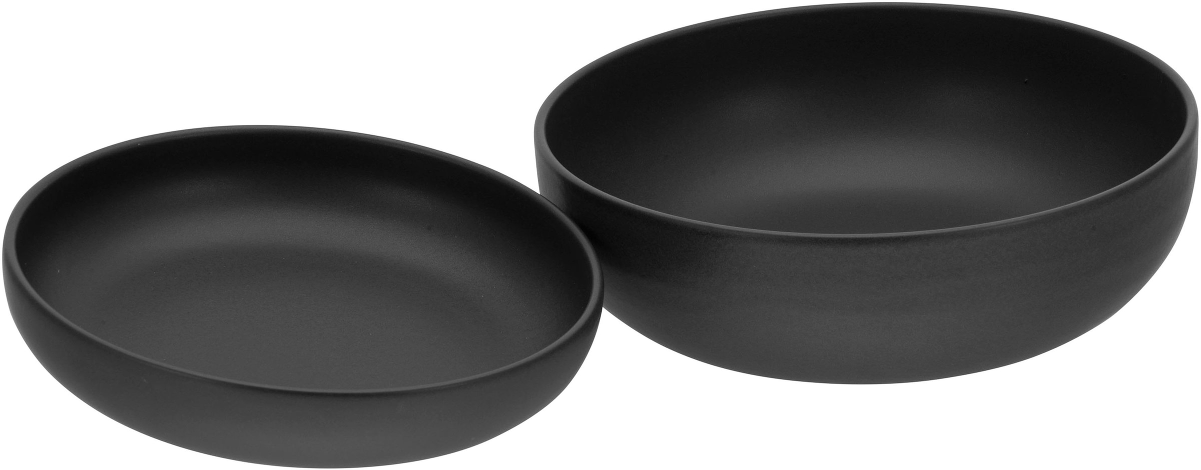 CreaTable Salatschüssel »Uno«, 2 tlg., aus Steinzeug, Vintage-Look, Ø 26 cm günstig online kaufen