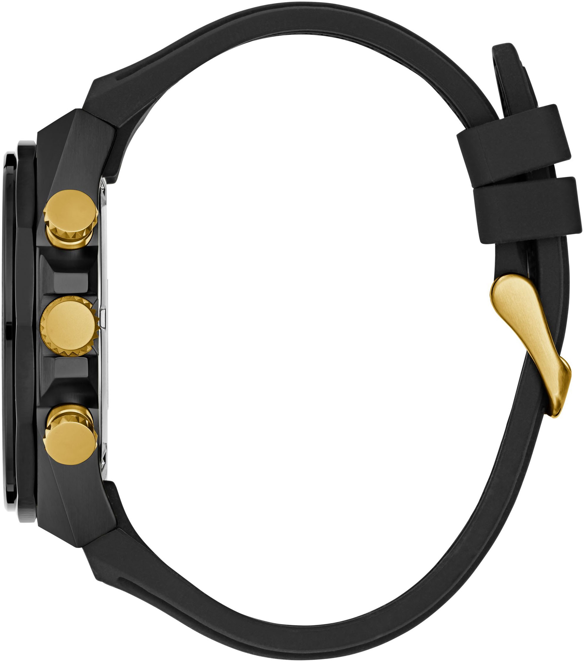 Guess Multifunktionsuhr »D1«, Quarzuhr, Armbanduhr, Herrenuhr, Datum, Wochentag, Silikonarmband
