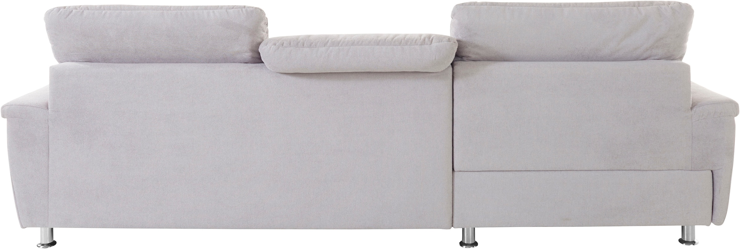 DOMO collection Ecksofa »Franzi L-Form«, wahlweise mit Kopfteilverstellung (dann Tiefe: 170 cm)