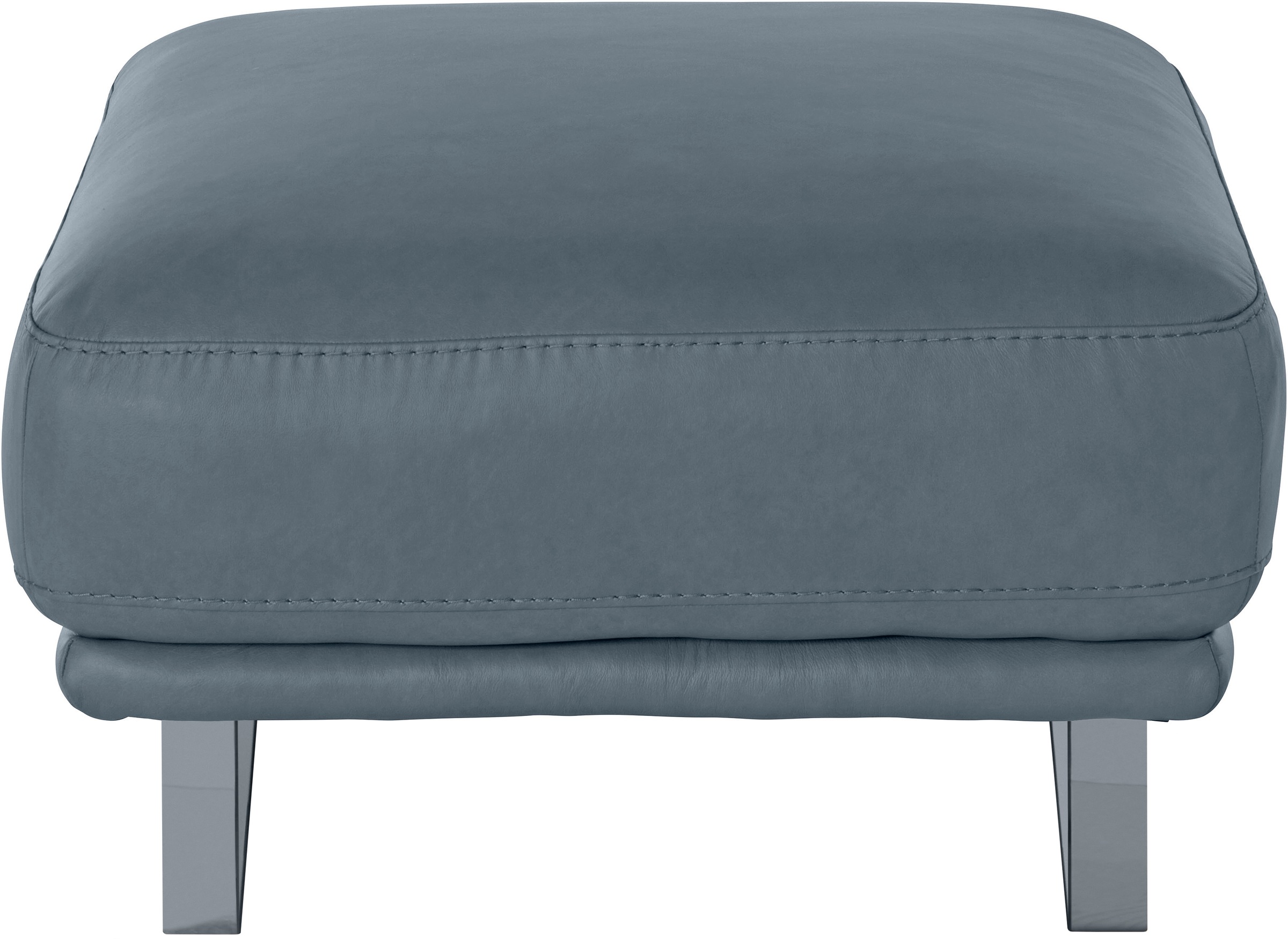 W.SCHILLIG Hocker »montanaa«, mit Metallkufen in Silber matt, Breite 71 cm