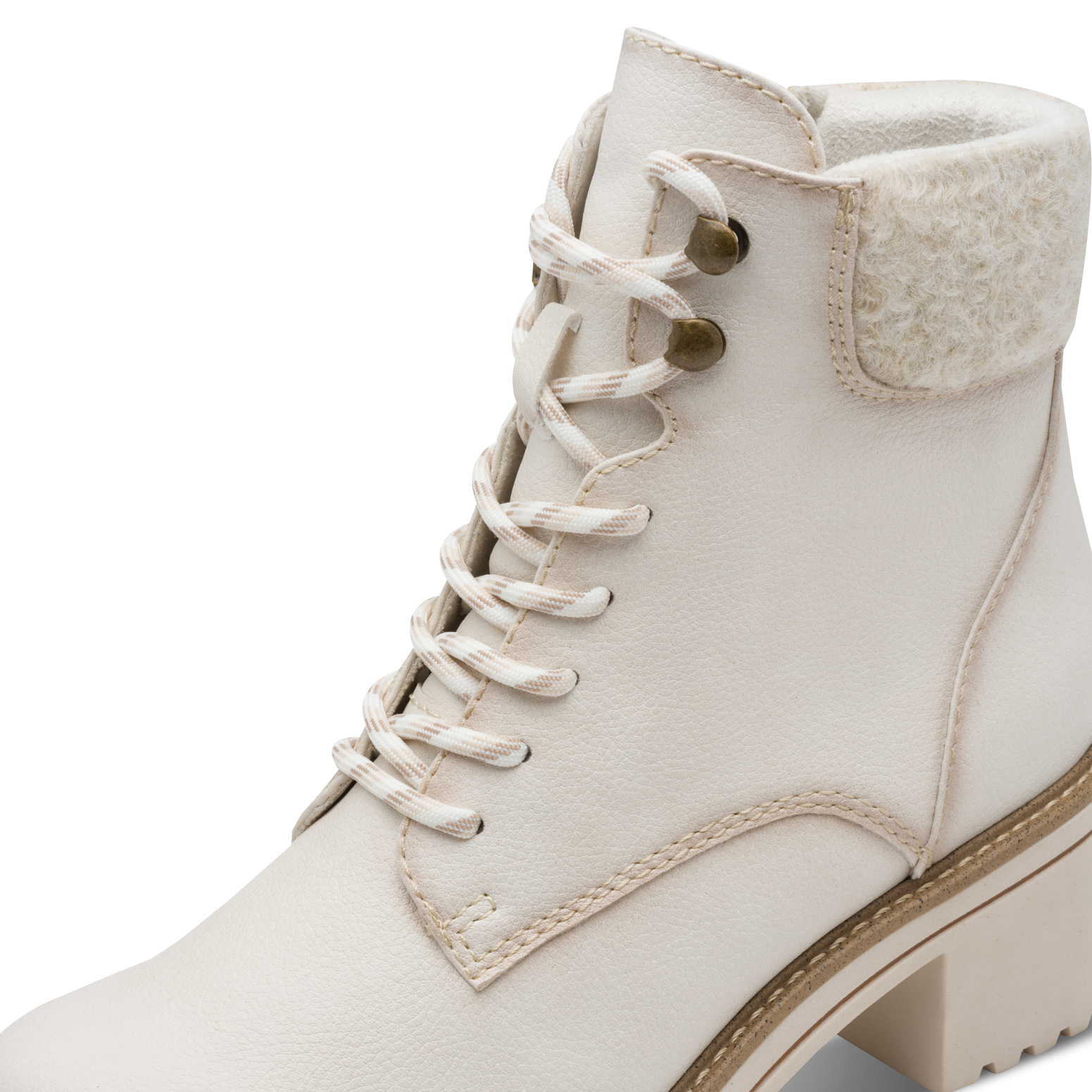 MARCO TOZZI Winterstiefelette  , Blockabsatz, Schnürboots, Winterboots mit Haken im Bergsteigerlook