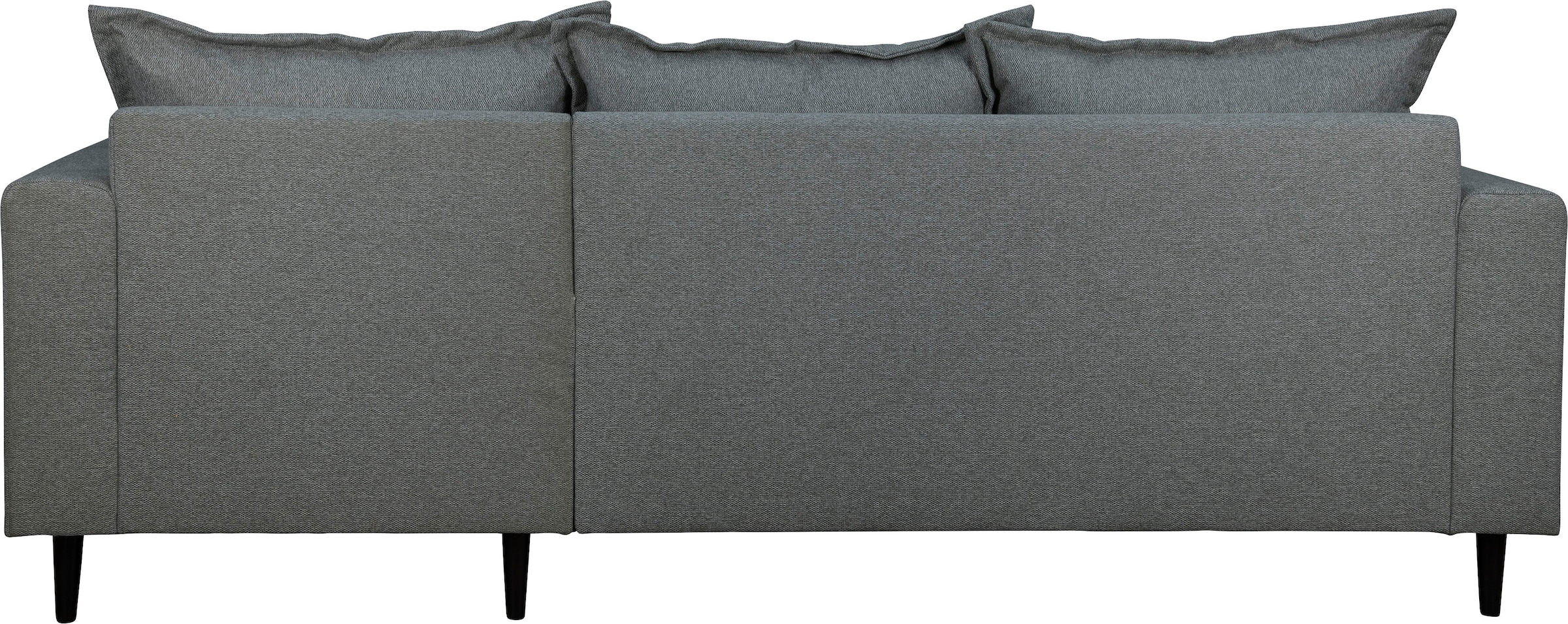 Home affaire Ecksofa »VEYRAS L-Form, hoher Sitzkomfort, Maße B/T/H: 230/150/76 cm«, mit Wellenunterfederung, incl. Rückenkissen und Zierkissen