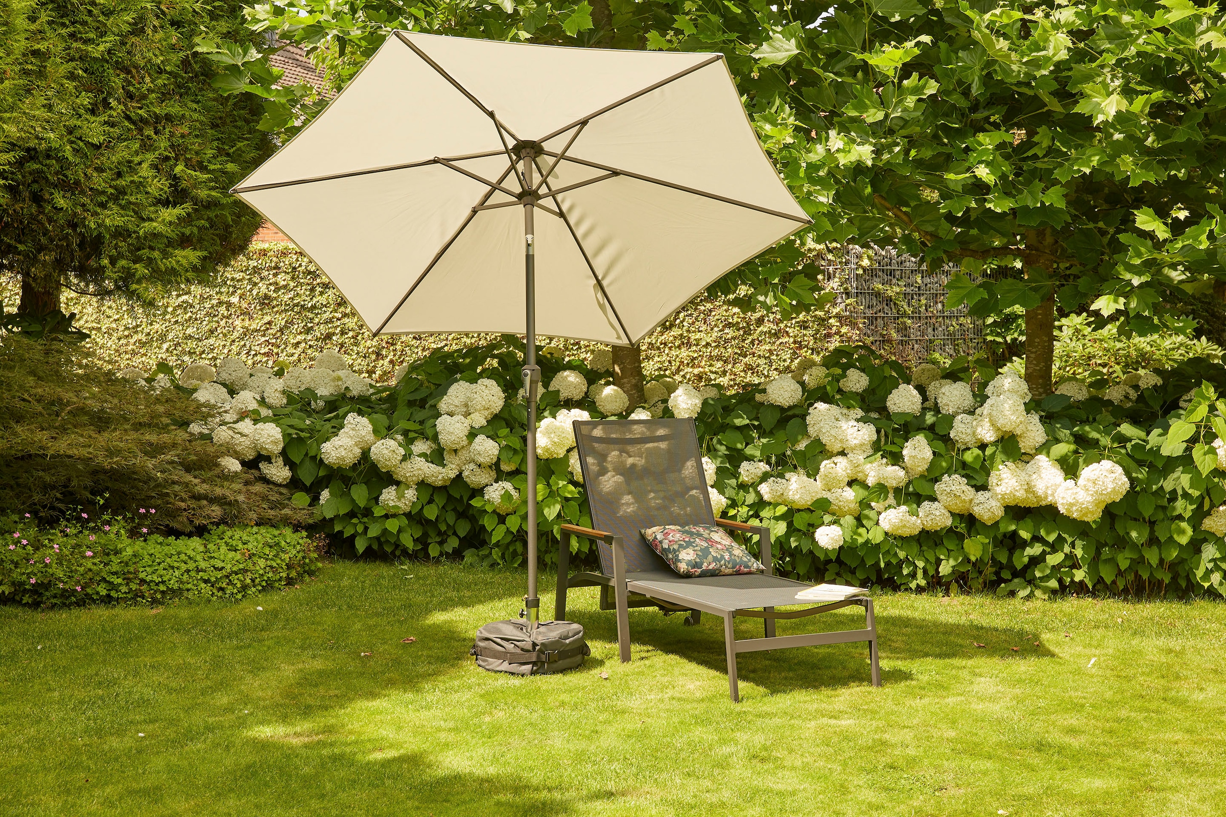 Siena Garden Garten-Essgruppe »Savona / Zurigo«, (Set, 10 tlg.), best. aus 4 Sesseln, 4 Auflagen, 1 Liege und 1 Tisch