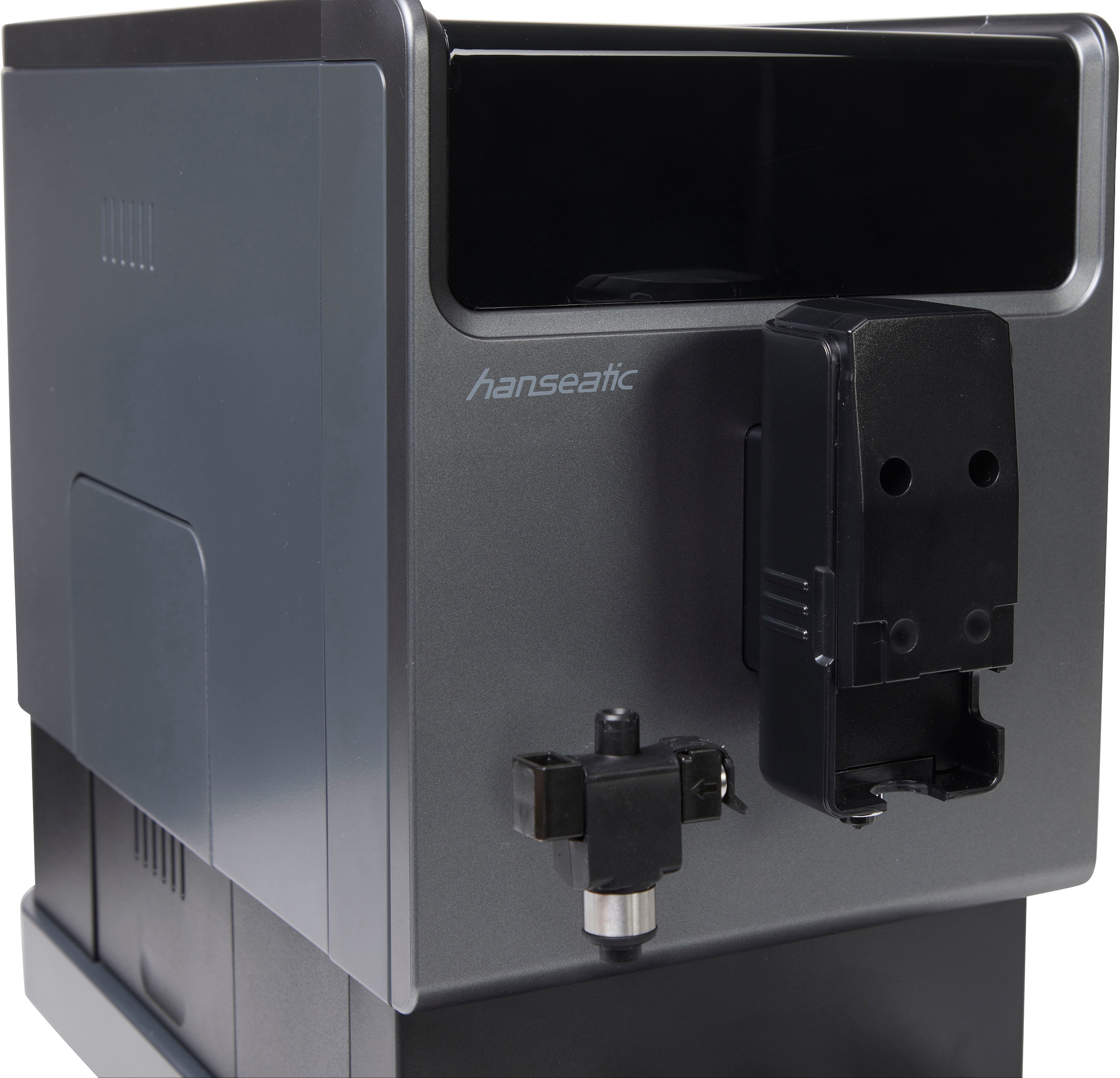 Hanseatic Kaffeevollautomat »HACM121470ST«, magnetisch, abnehmbare Tassenabstellfläche, zwei separate Milchtanks