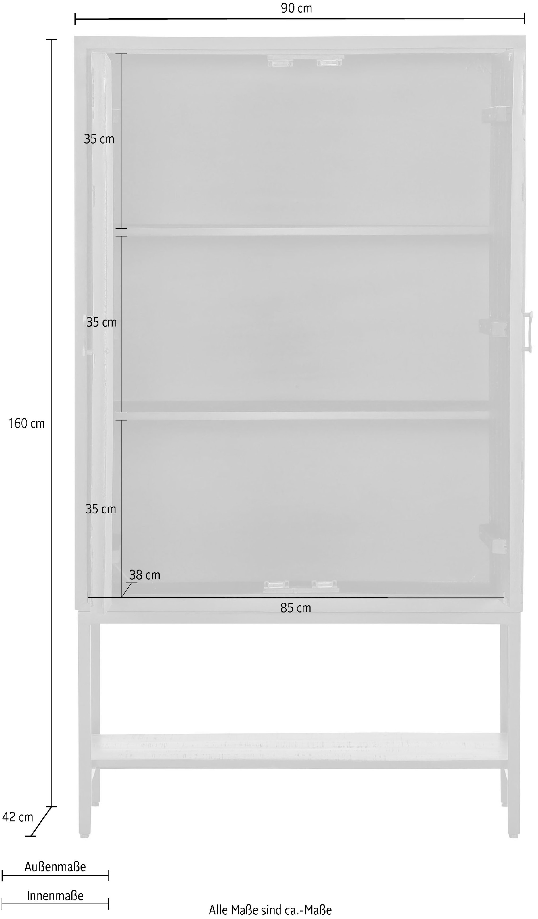 Gutmann Factory Highboard Stauraumschrank, Breite 80 cm