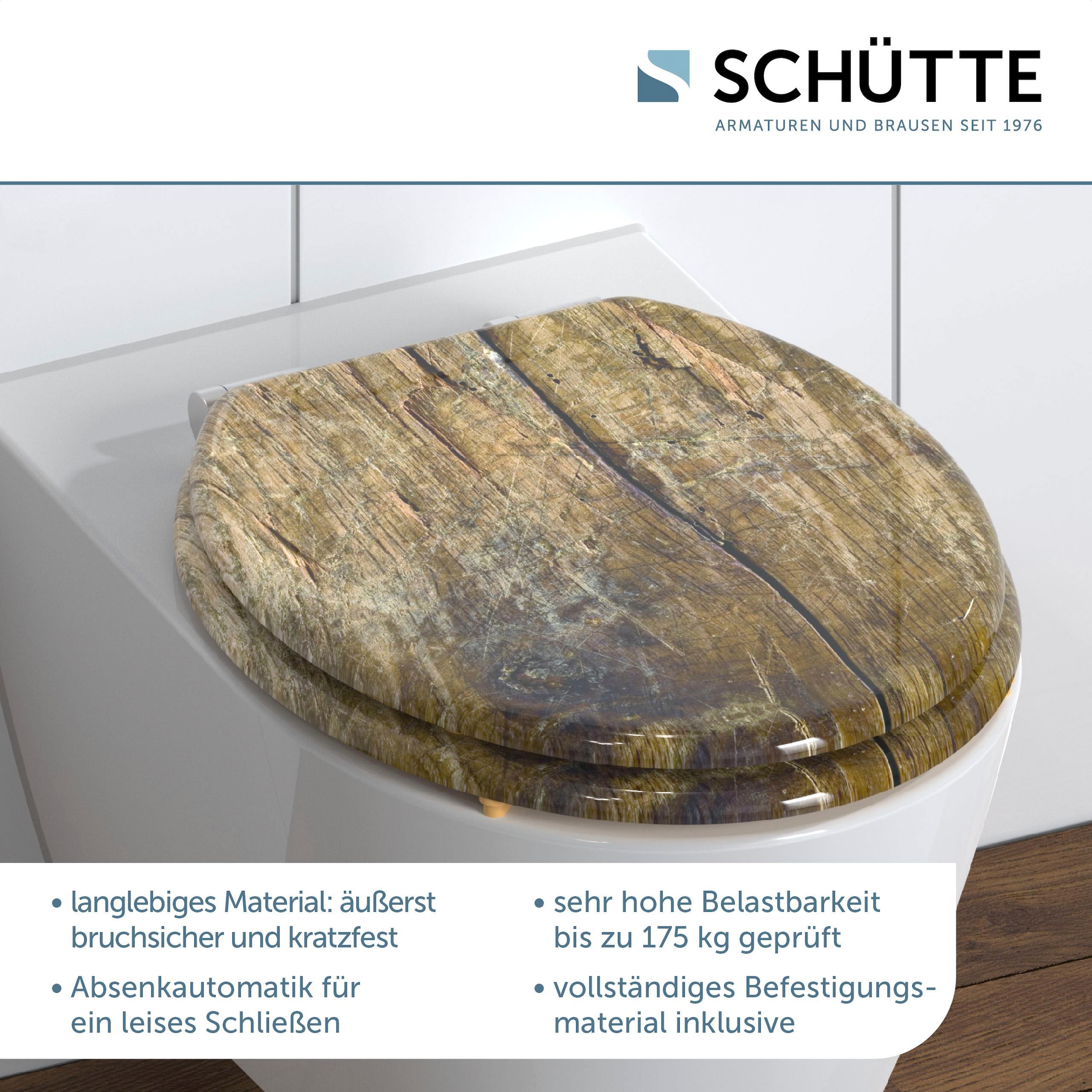 Schütte WC-Sitz "Solid Wood", mit Absenkautomatik und Holzkern, MDF günstig online kaufen