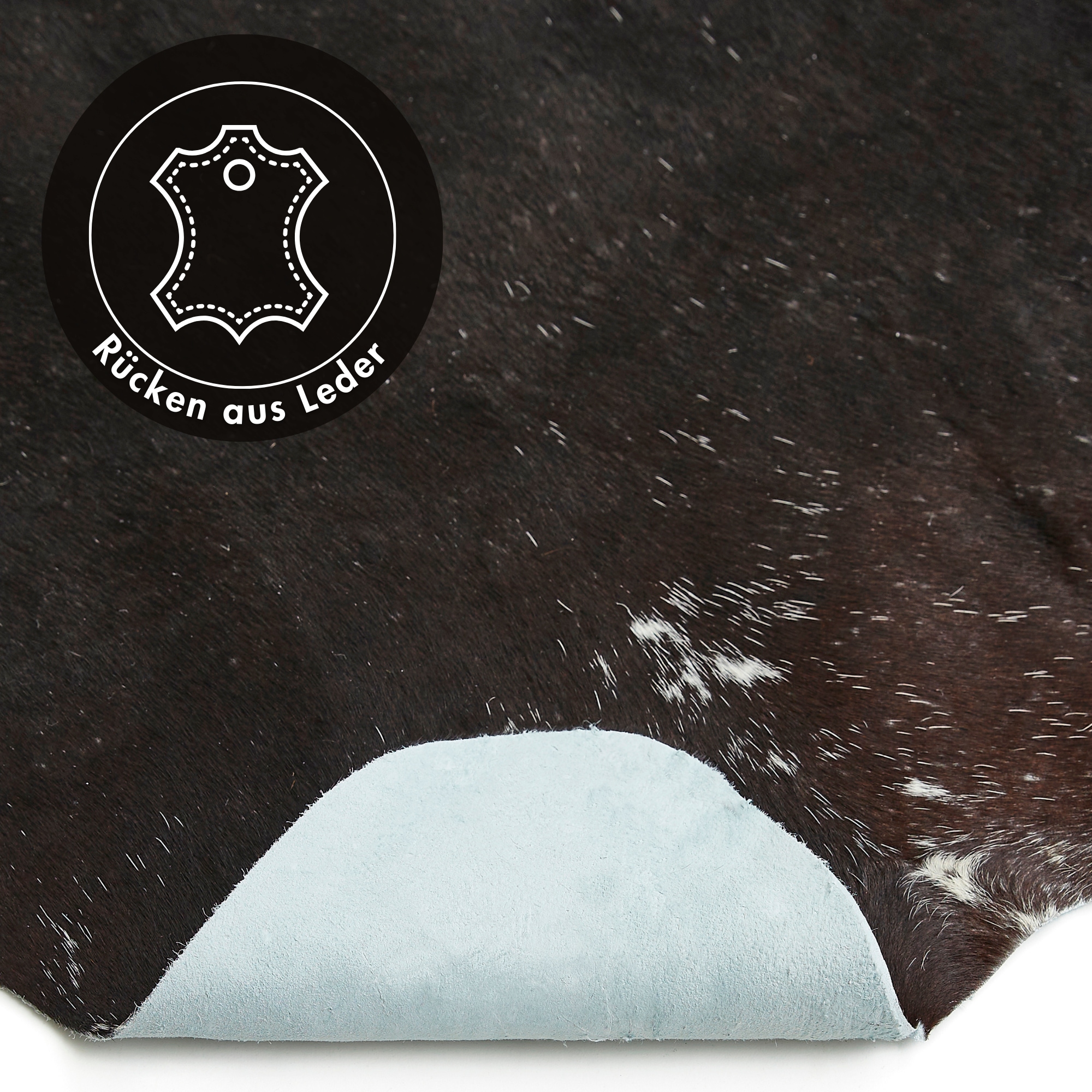 LUXOR living Fellteppich »Rinderfell«, fellförmig, 3 mm Höhe, echtes Rinderfell, Naturprodukt - daher ist jedes Fell ein Einzelstück