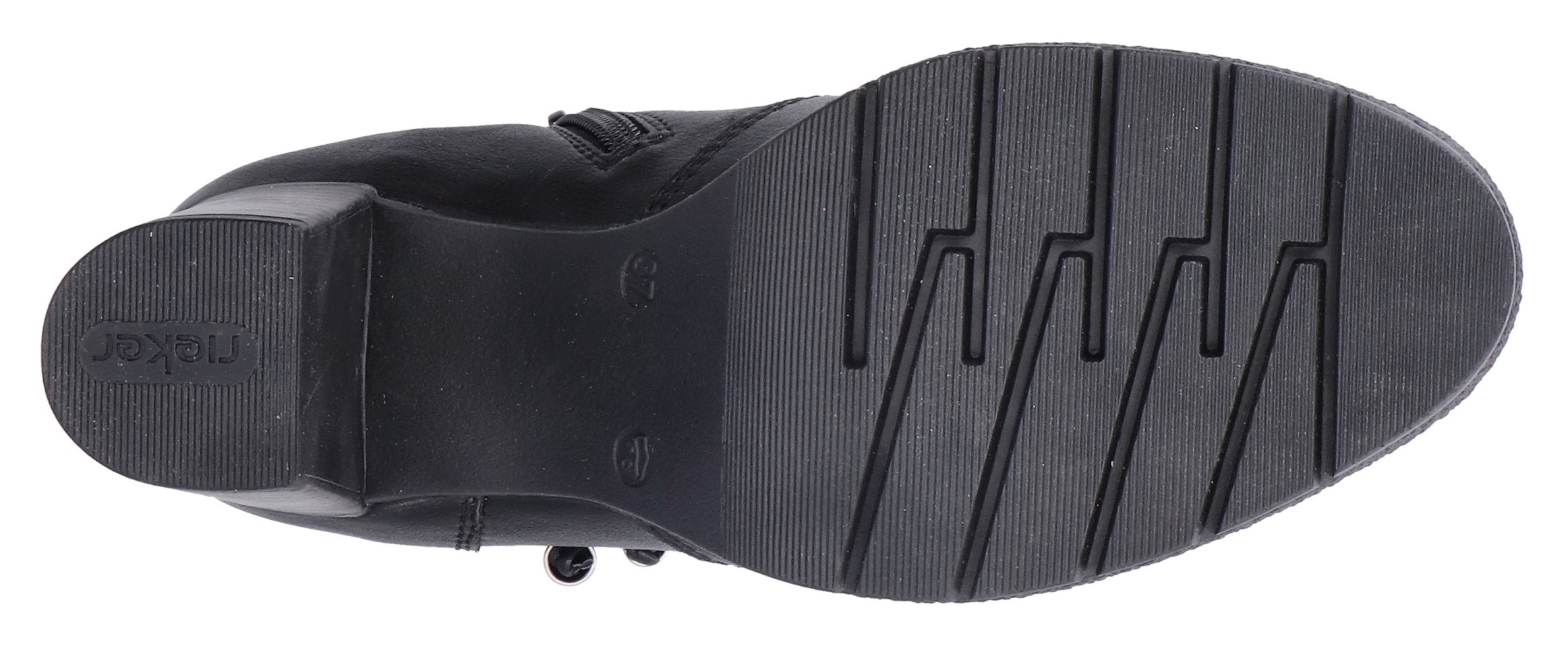 Rieker Stiefelette, Businessstiefelette, Blockabsatz, Boots mit Innenreißverschluss