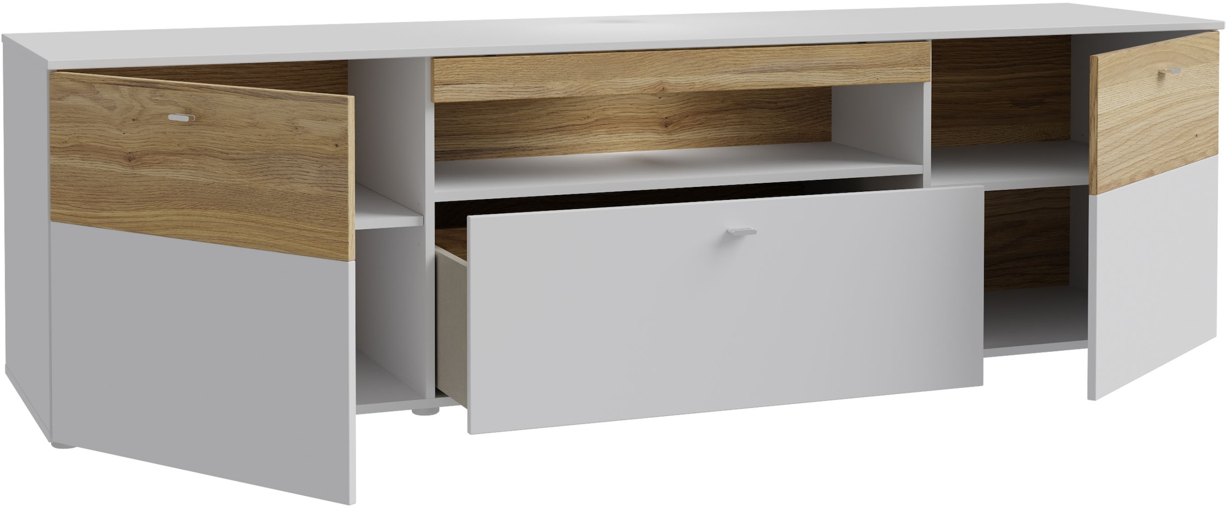 FORTE Lowboard »Como«, TV-Board, LED Beleuchtung, Soft Close, Stauraum, 209,8/59,3/52 cm