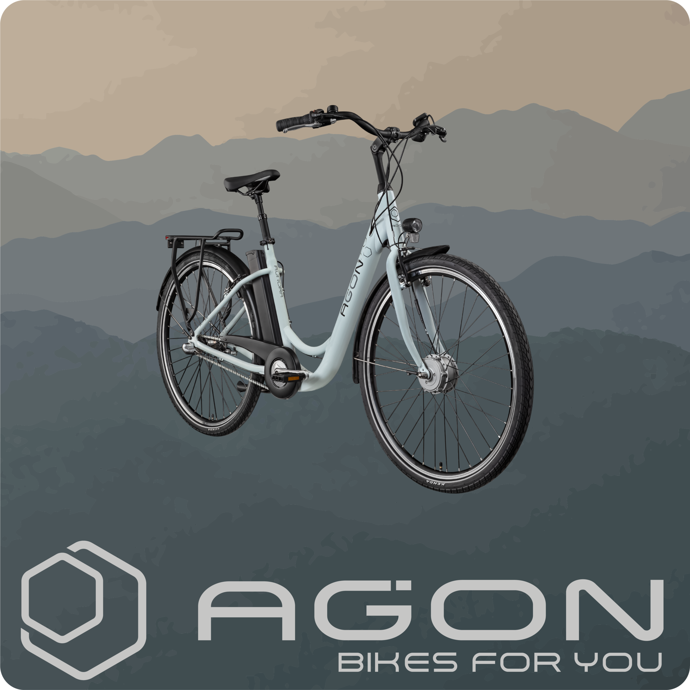 AGON »Aurora« 3 Gang Nabenschaltung Frontmotor 250 W E-Bike 26" Citybike 150-175cm Pedelec Nabenmotor Fahrrad 3 Gang Licht
