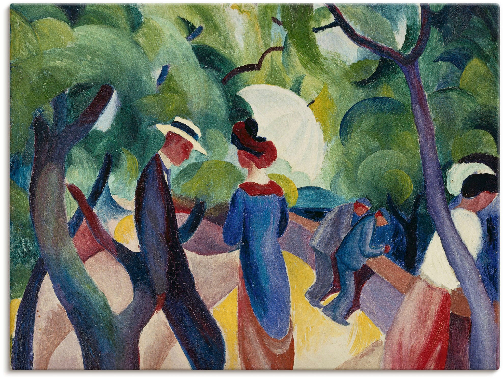 Artland Wandbild »Promenade. 1913«, Gruppen & Familien, (1 St.), als Leinwa günstig online kaufen