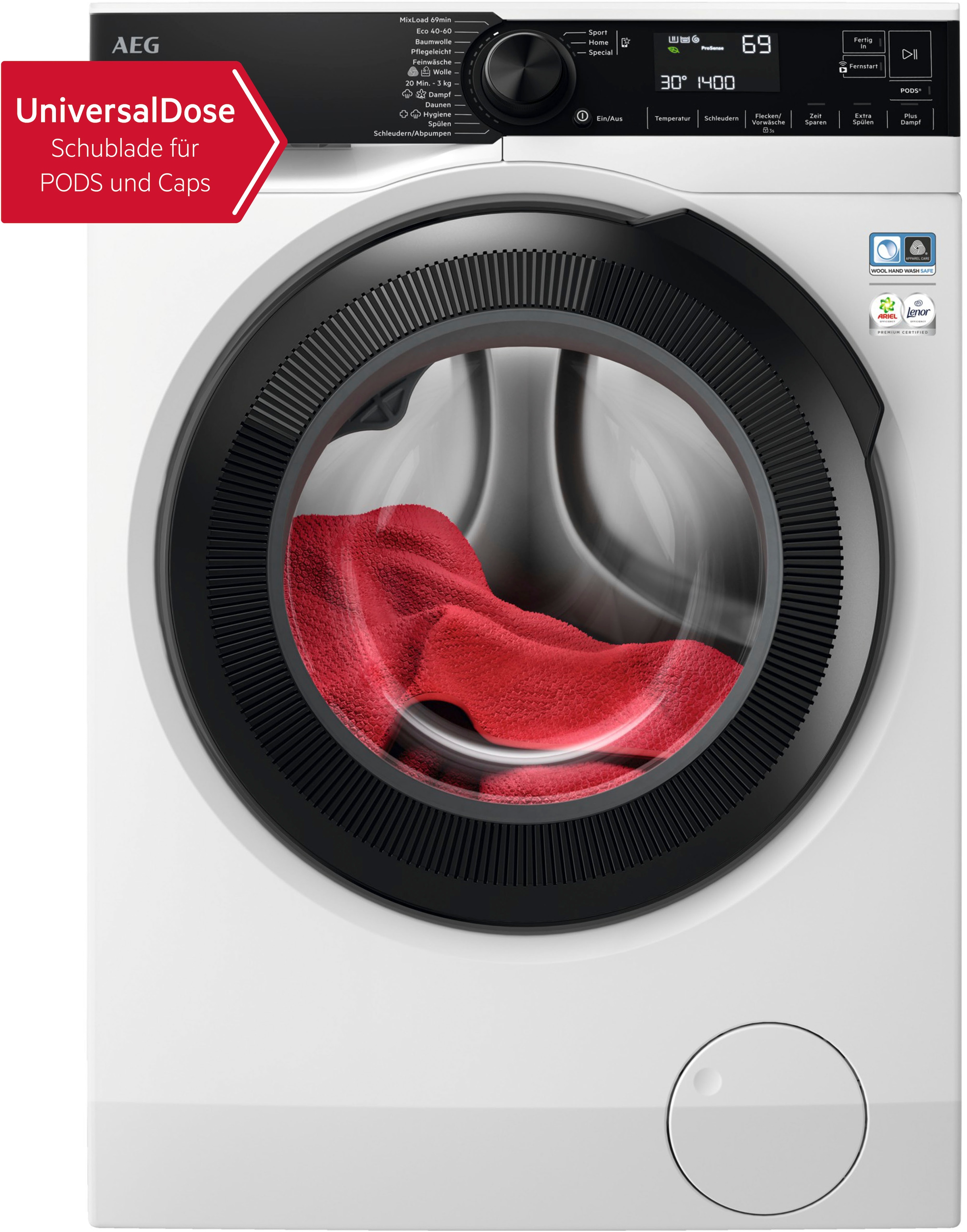 AEG Waschmaschine 7000 »LR7EW75610 914505106«, 11 kg, 1600 U/min, Universal günstig online kaufen
