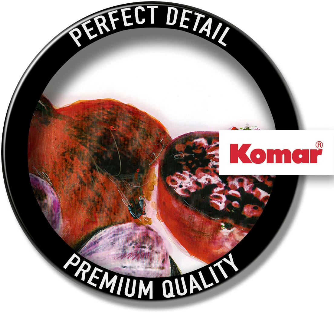 Komar Wandbild »Dinner Mediterranean«, (1 St.), Deutsches Premium-Poster Fotopapier mit seidenmatter Oberfläche und hoher Lichtbeständigkeit. Für fotorealistische Drucke mit gestochen scharfen Details und hervorragender Farbbrillanz.