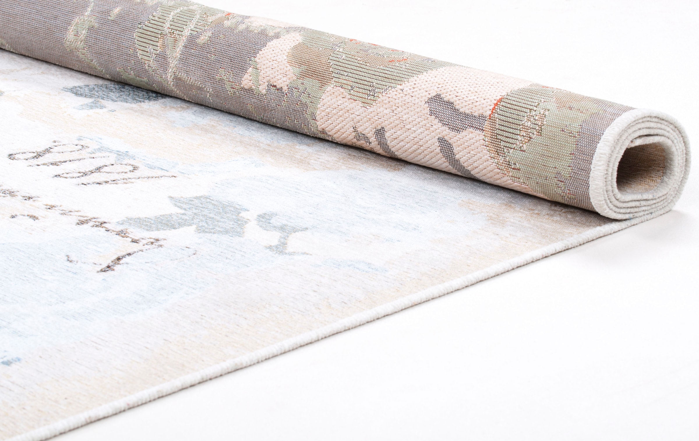 THEKO Teppich »Flomi Paris«, rechteckig, 4 mm Höhe, Flachgewebe, ideal im Wohnzimmer & Schlafzimmer