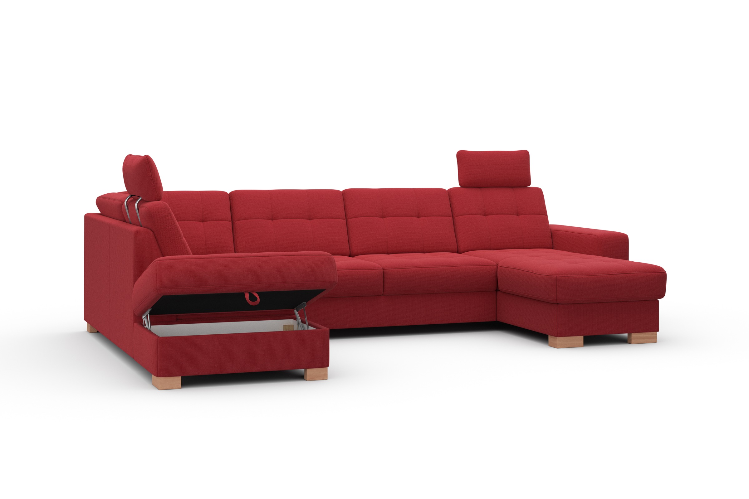 sit&more Wohnlandschaft »Quincy U-Form«, wahlweise mit Bettfunktion und Bettkasten