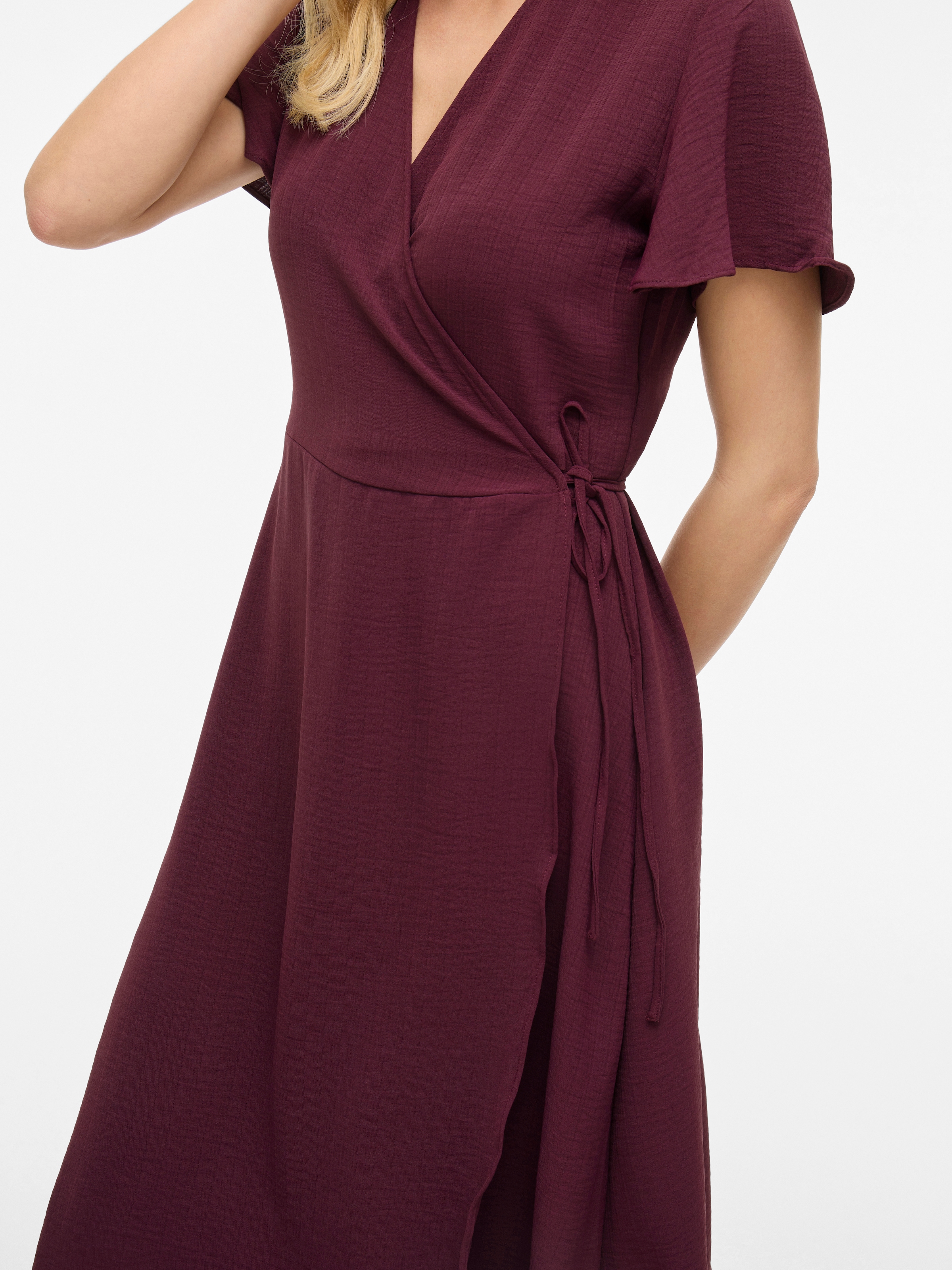 Vila Wickelkleid »VILOVIE S/S WRAP MIDI DRESS - NOOS«