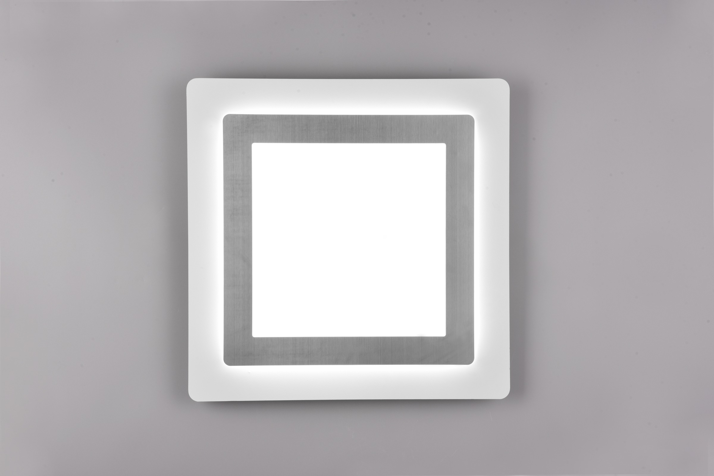 TRIO Leuchten LED Deckenleuchte »MORGAN, quadratische Deckenlampe 45x45cm, dimmbar, CCT, Memoryfunktion«, 1 flammig, Leuchtmittel LED-Board | LED fest integriert, Nachtlicht, Timer, 46W 6000 Lumen, 2700-6500 Kelvin, mit Fernbedienung