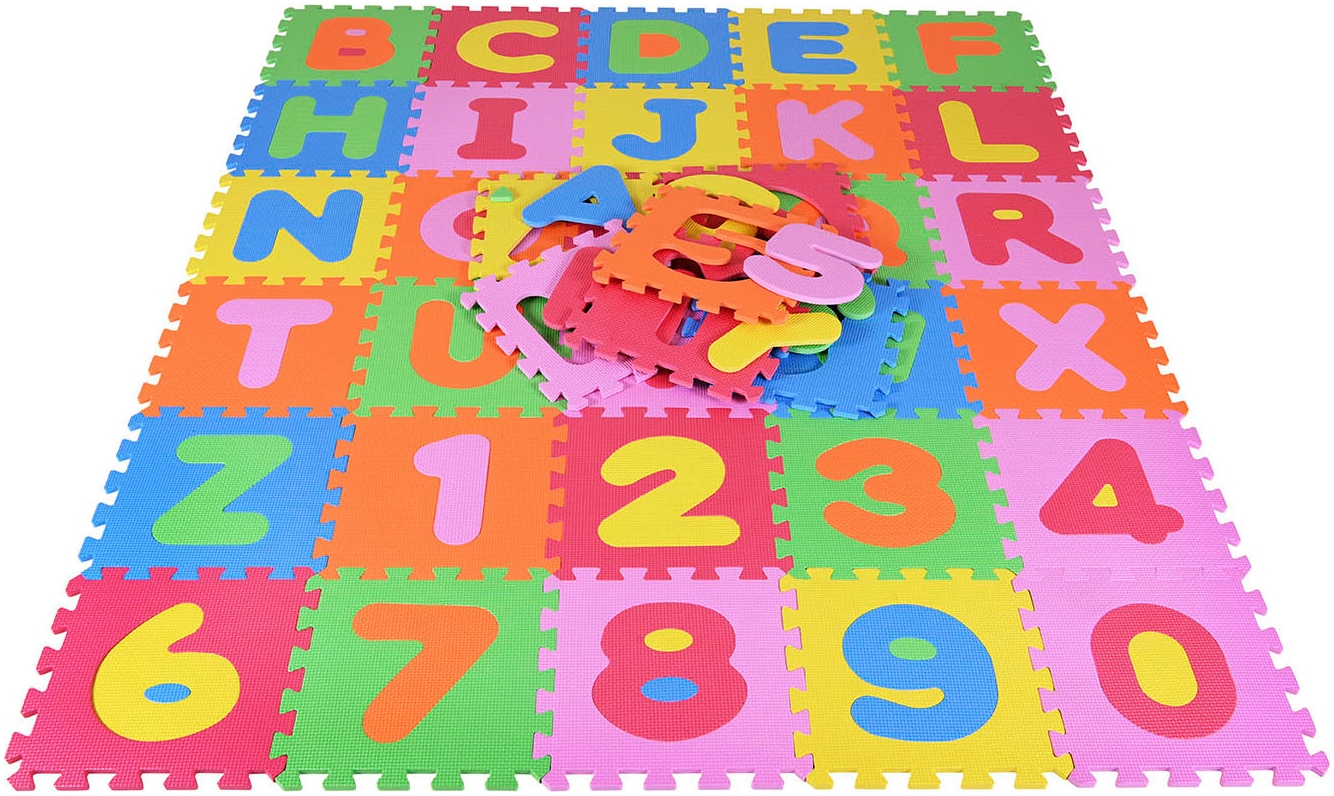 Knorrtoys® Puzzle »Zahlen und Buchstaben«, Puzzlematte, Bodenpuzzle