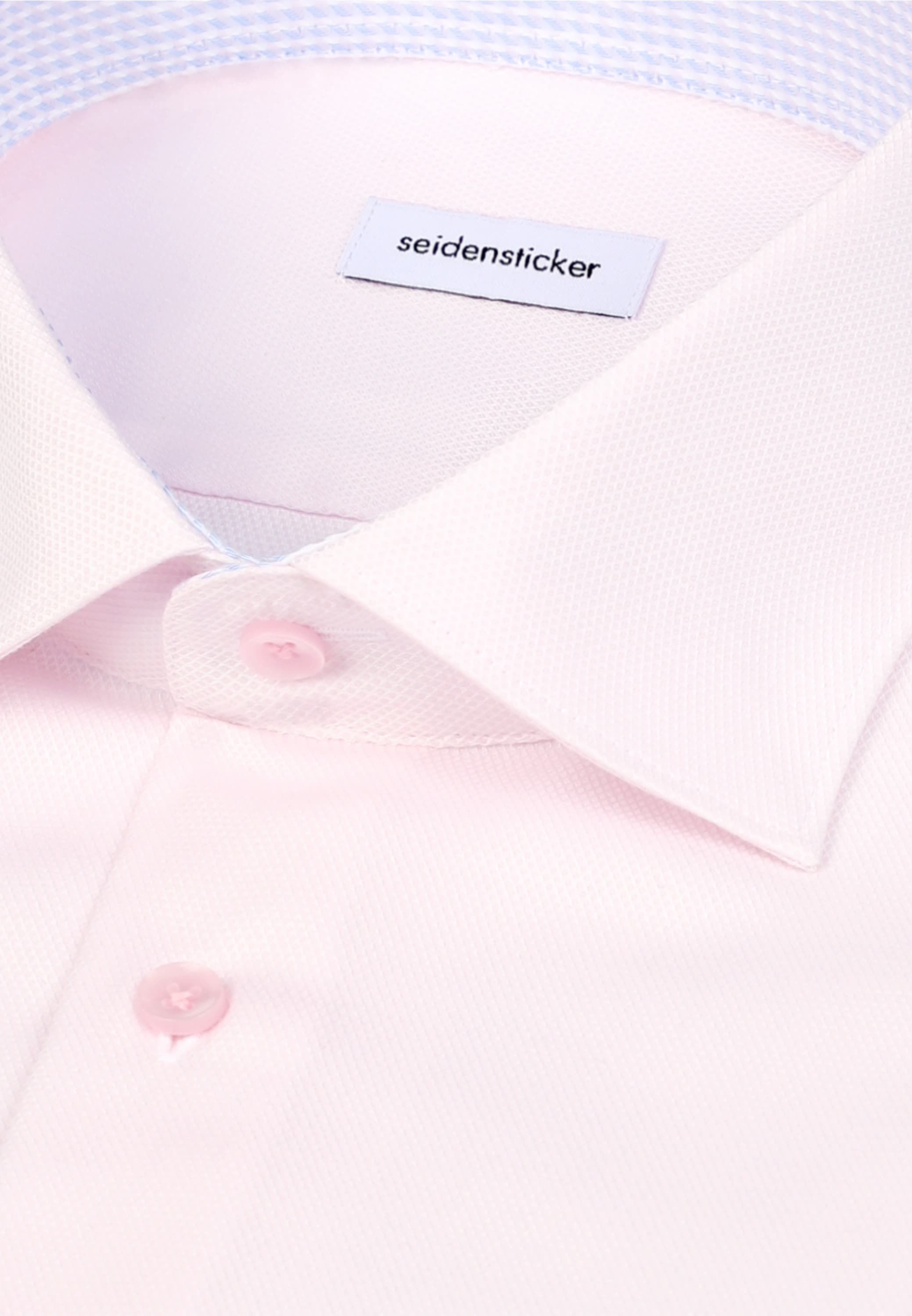seidensticker Businesshemd »Schwarze Rose« Slim 1/1 Kentkragen Struktur