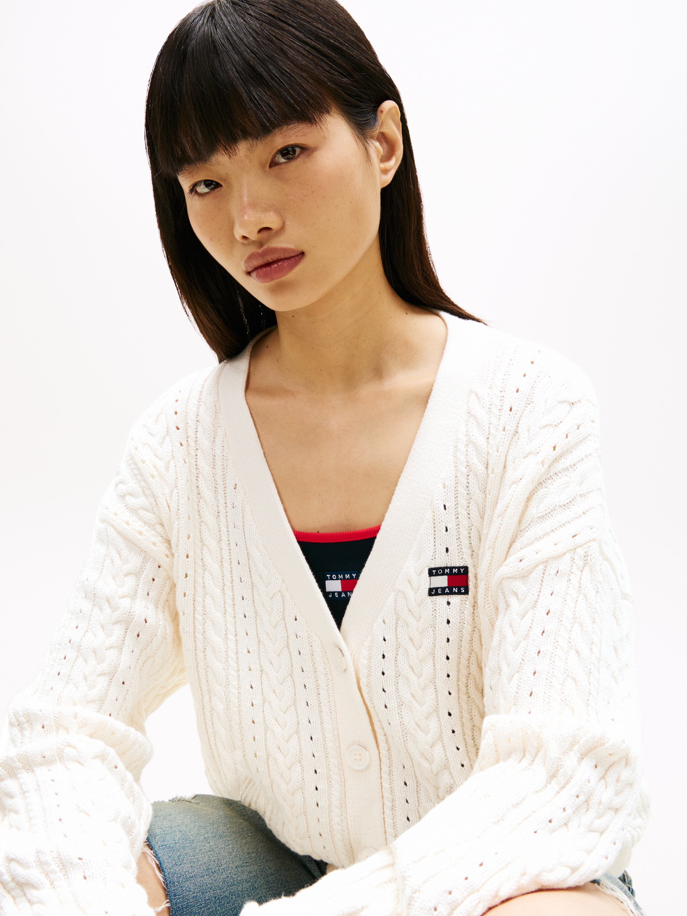 Tommy Jeans Strickjacke »TJW BOXY GMD CARDIGAN«