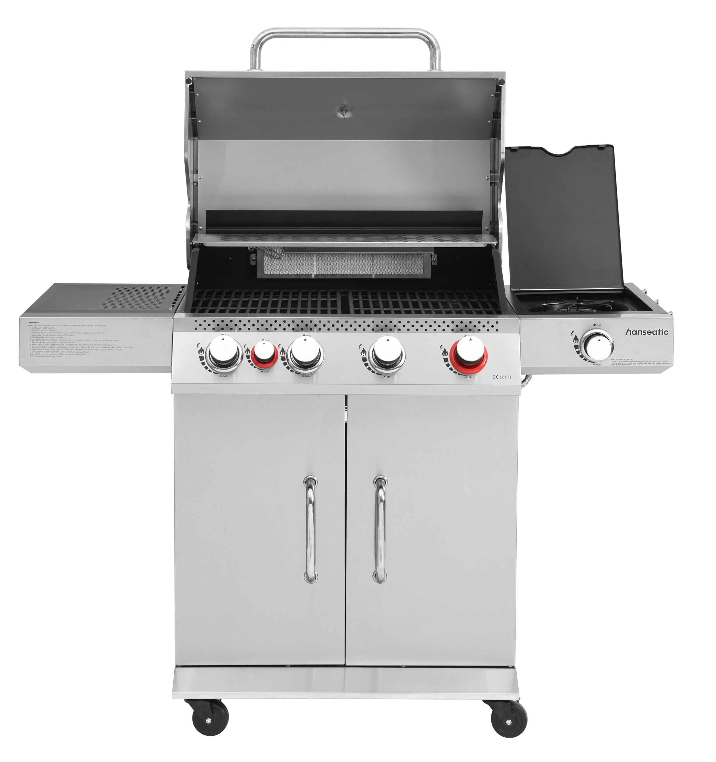 Hanseatic Gasgrill »Memphis« 19 kW Gesamtleistung, Infrarot-Heckbrenner, Hochleistungs-Turbobrenner