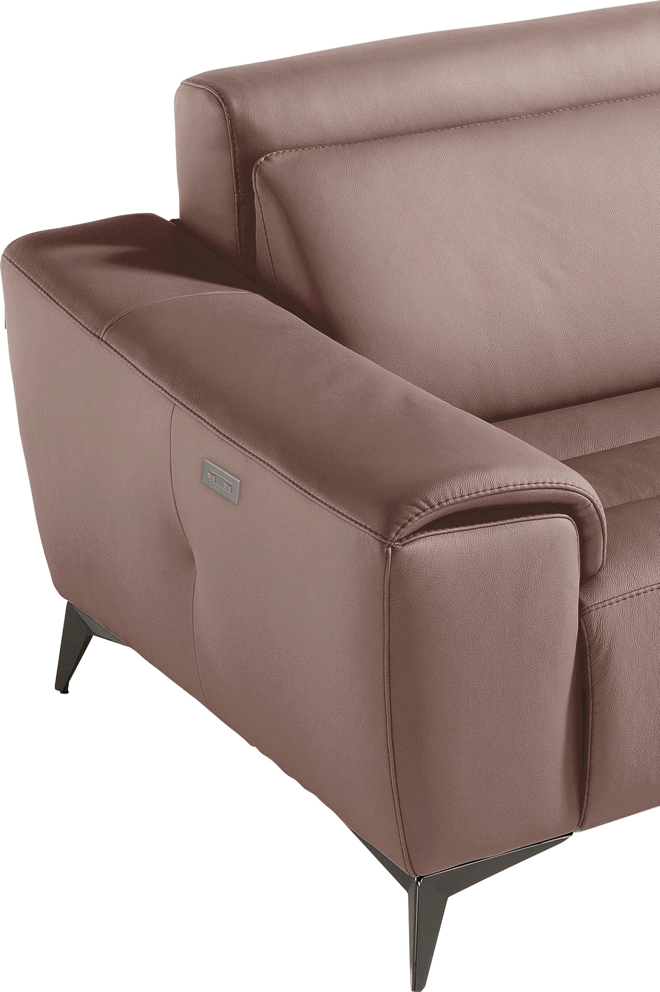 Egoitaliano 2,5-Sitzer »Suzette, Designsofa mit elektrischen Komfortfunktionen, edel & bequem« inkl. 2 elektronischer Relaxfunktionen, Rücken- und Fußteilfunktion