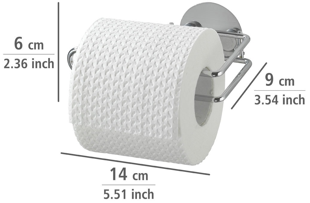 WENKO Toilettenpapierhalter »Turbo-Loc®«, Befestigen ohne bohren