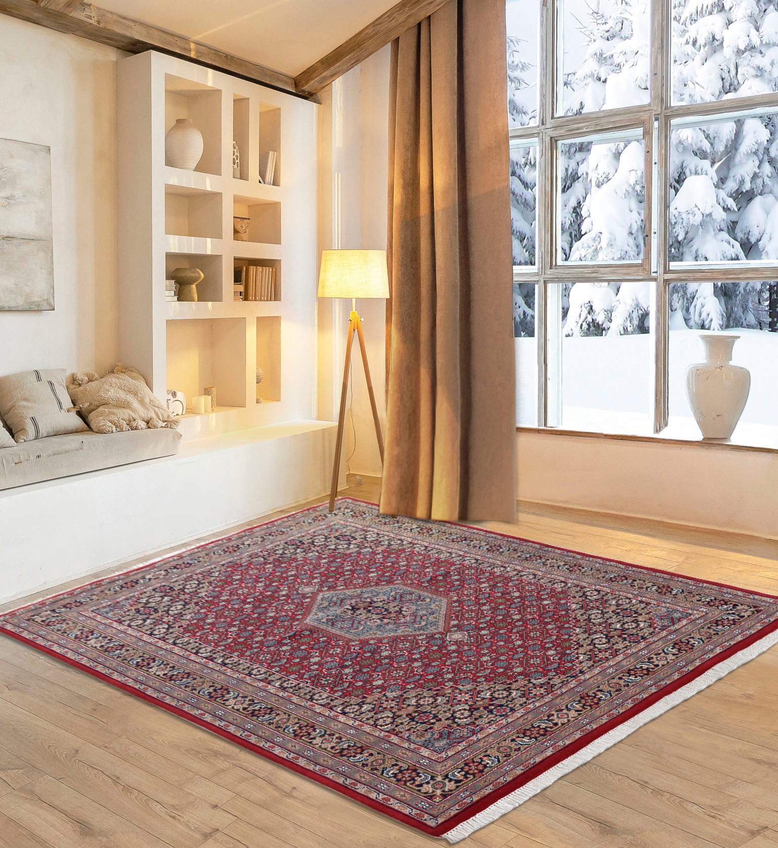 Orientteppich OTTO HOME "BB Oriental", rot, B:40cm H:12mm L:60cm