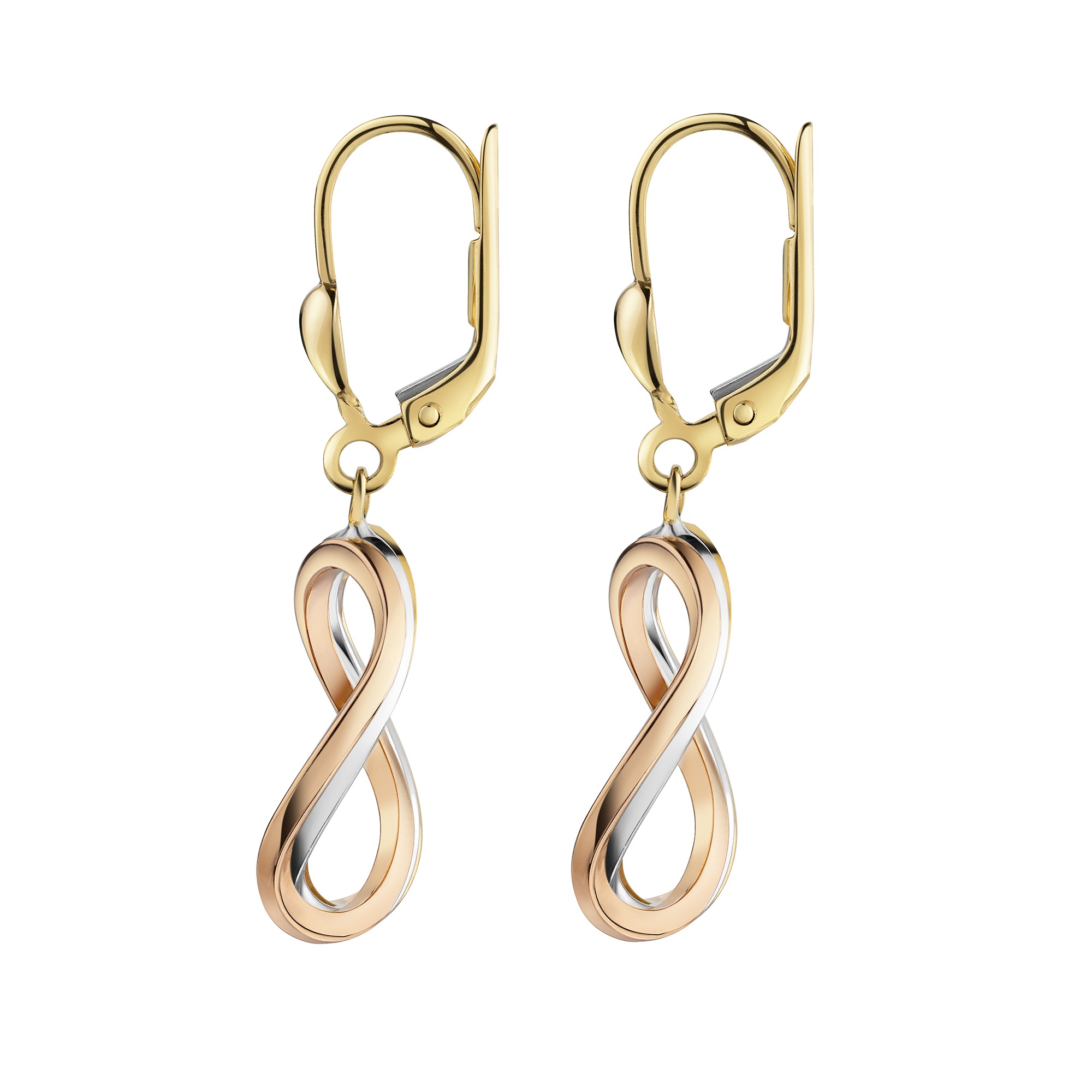 Fascination by Ellen K. Paar Ohrhänger »375/- Gelbgold 3-farbig oval«