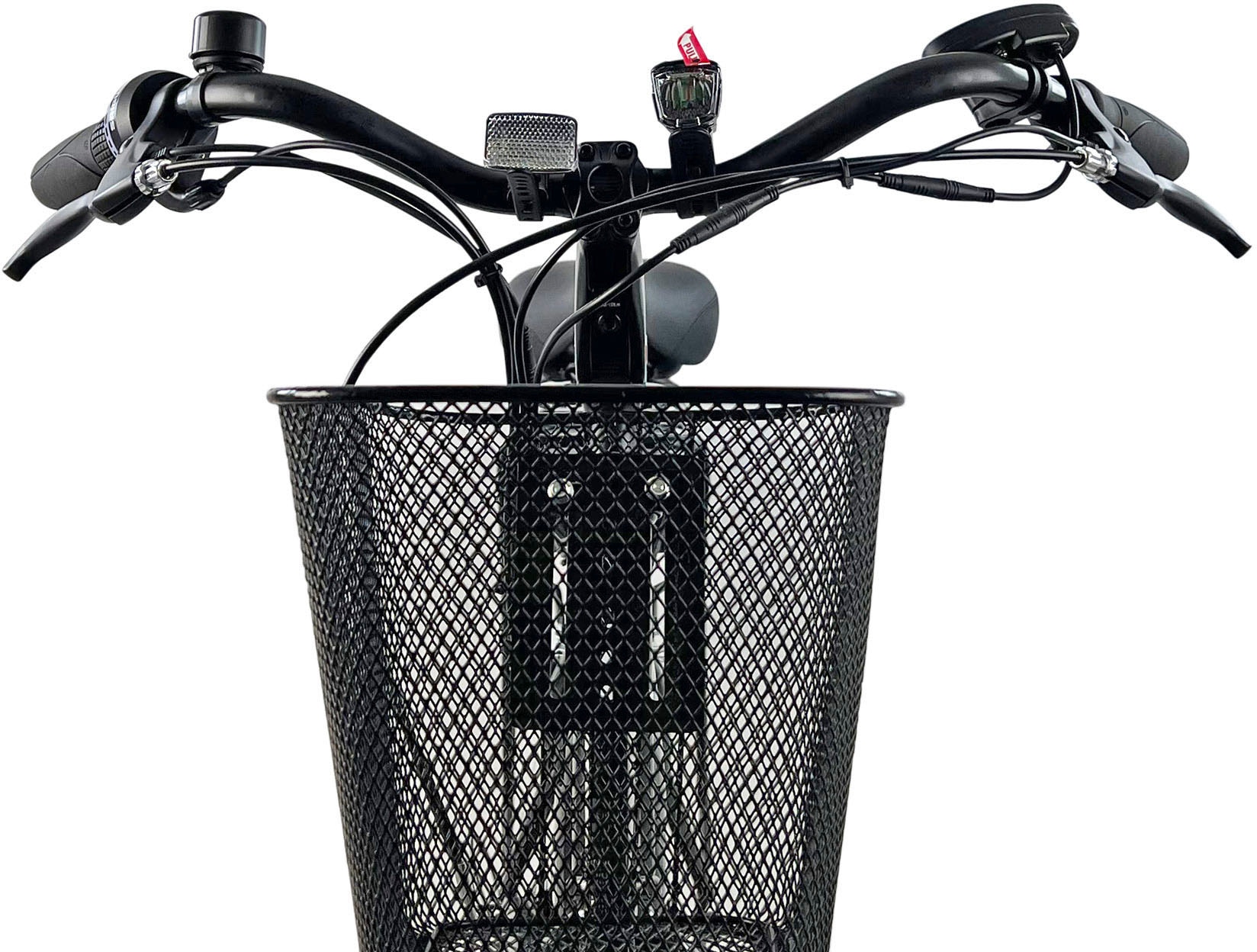 LLobe E-Bike »City E-Bike 26" Shopper schwarz«, Shimano, Tourney, Heckmotor 250 W