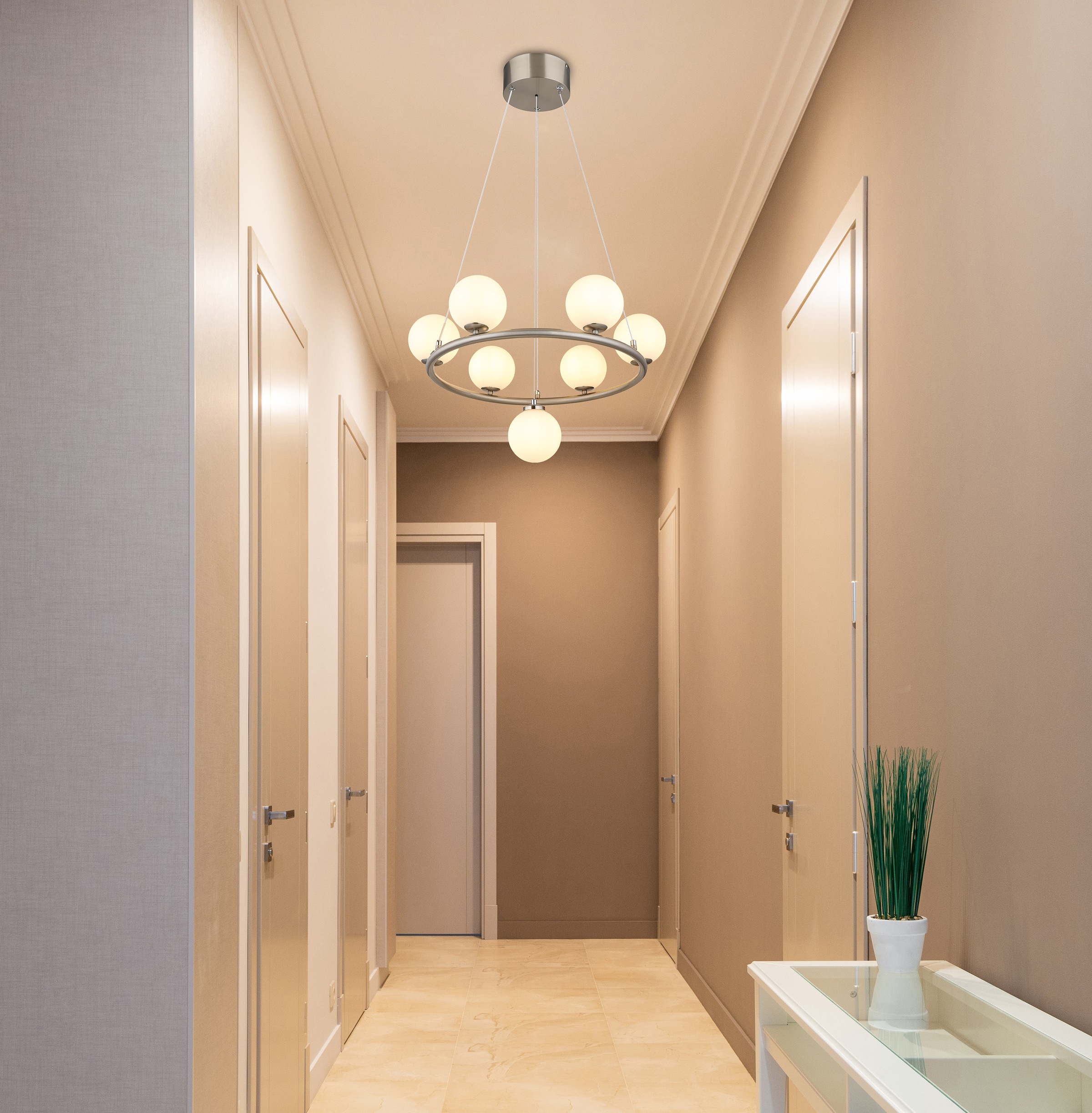 GLOBO LIGHTING Hängeleuchte »RIHA« G9 1 Stk. Warmweiß Hängelampe/Pendelleuchte/Esszimmer/Wohnzimmer/Esstisch